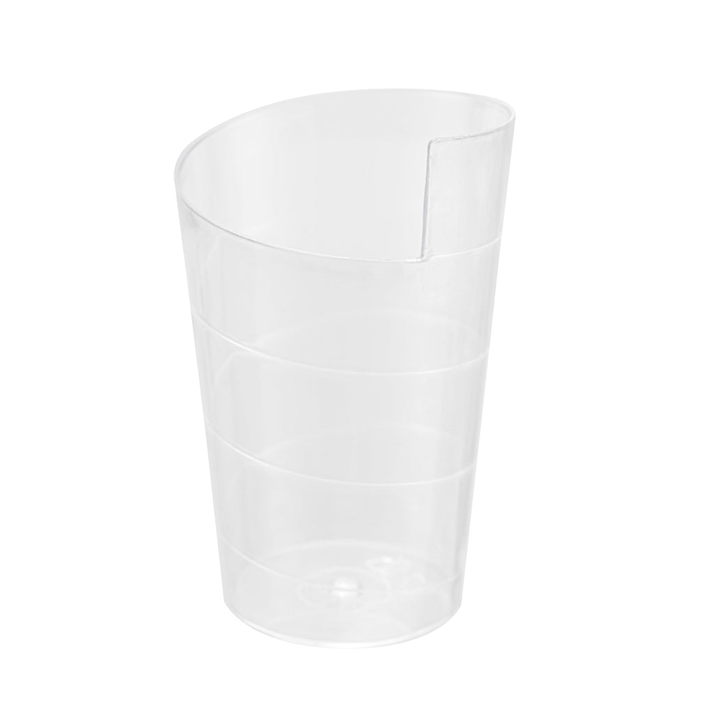 Mini Serve 2 oz Clear Plastic Spiral Cup - 1 3/4" x 1 3/4" x 2 3/4" - 25 count box