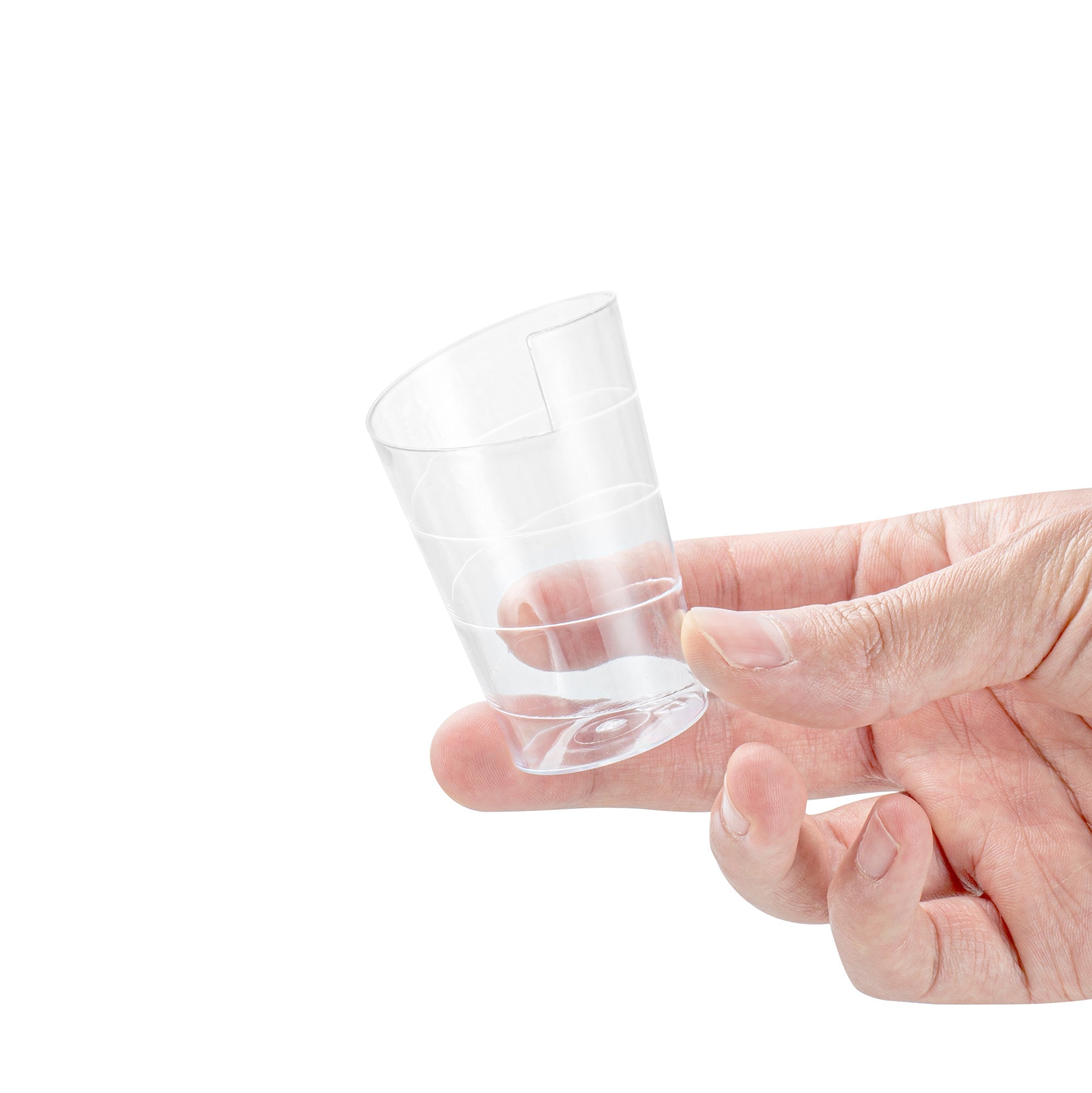 Mini Serve 2 oz Clear Plastic Spiral Cup - 1 3/4" x 1 3/4" x 2 3/4" - 100 count box