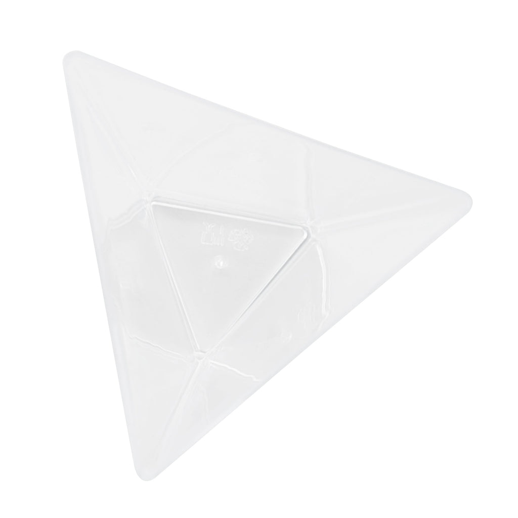 Mini Serve 2 oz Clear Plastic Torcente Cup - 3" x 2 1/2" x 3 1/2" - 25 count box