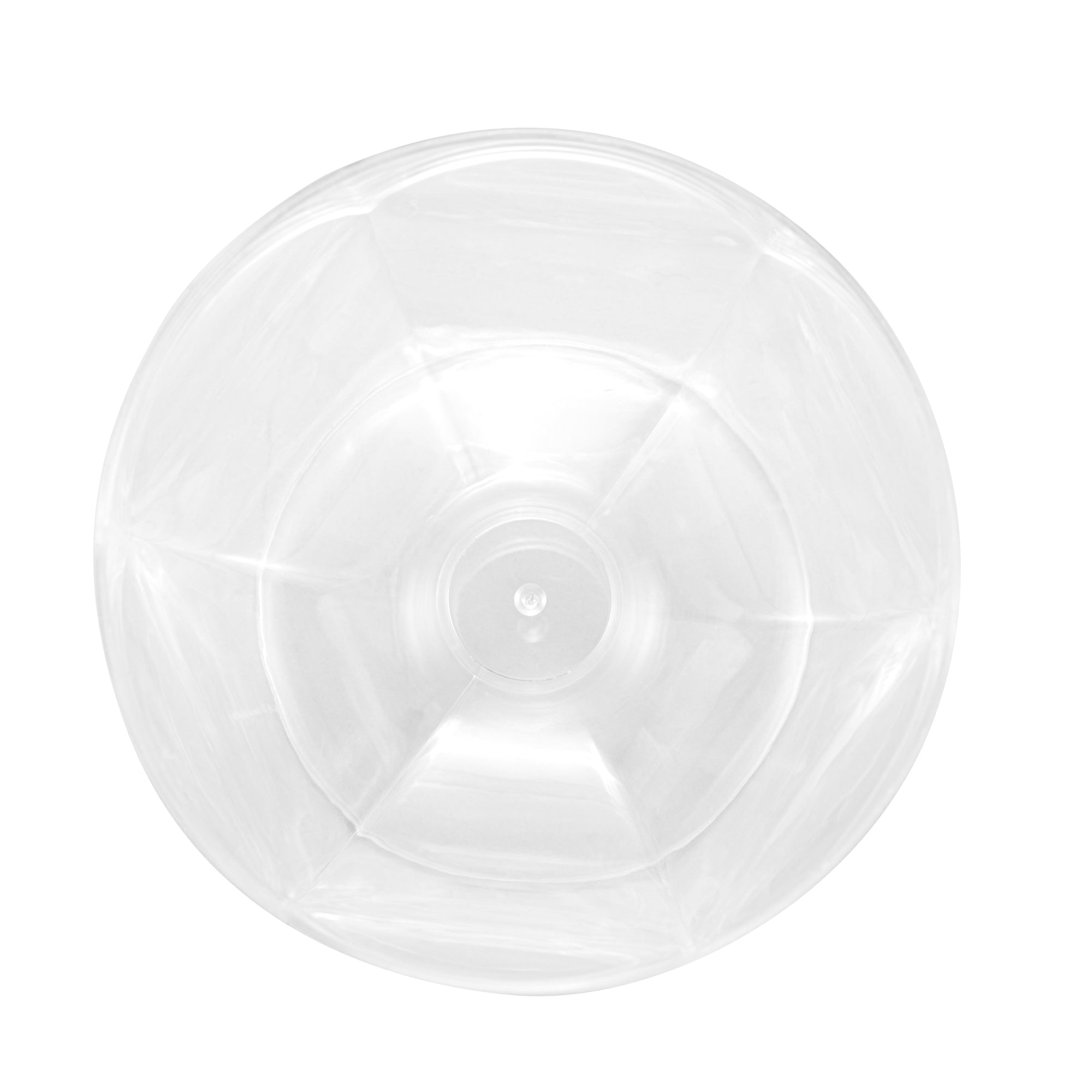 Mini Serve 3 oz Clear Plastic Footed Bowl - 3" x 3" x 2 1/4" - 100 count box