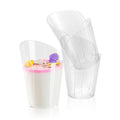 Mini Serve 2 oz Clear Plastic Rose Cup - 2 1/2" x 2 1/4" x 3 1/2" - 100 count box