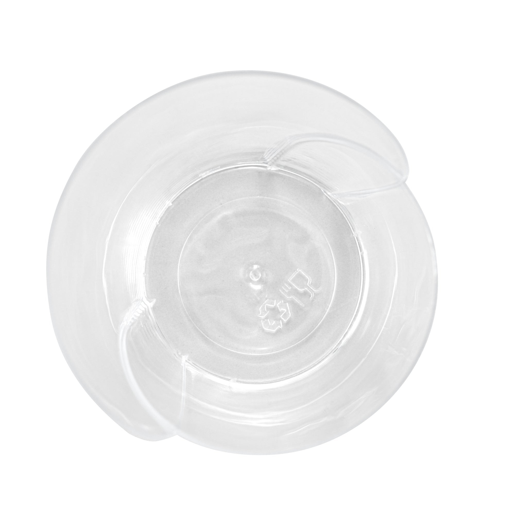 Mini Serve 2 oz Clear Plastic Rose Cup - 2 1/2" x 2 1/4" x 3 1/2" - 100 count box