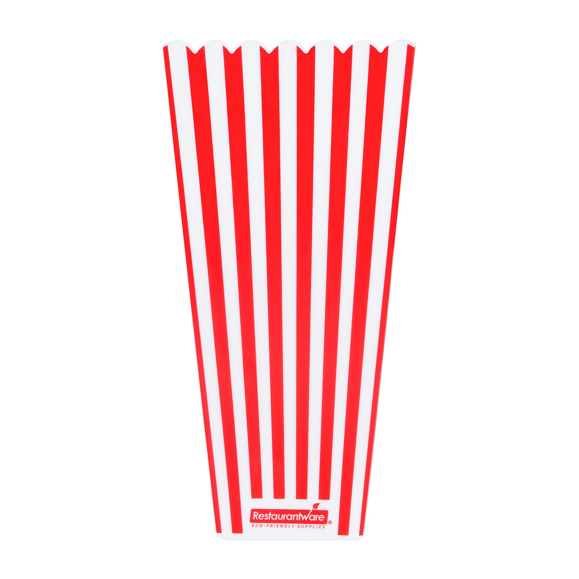 Maxi Serve 40 oz Red Plastic Popcorn Container - 10 count box
