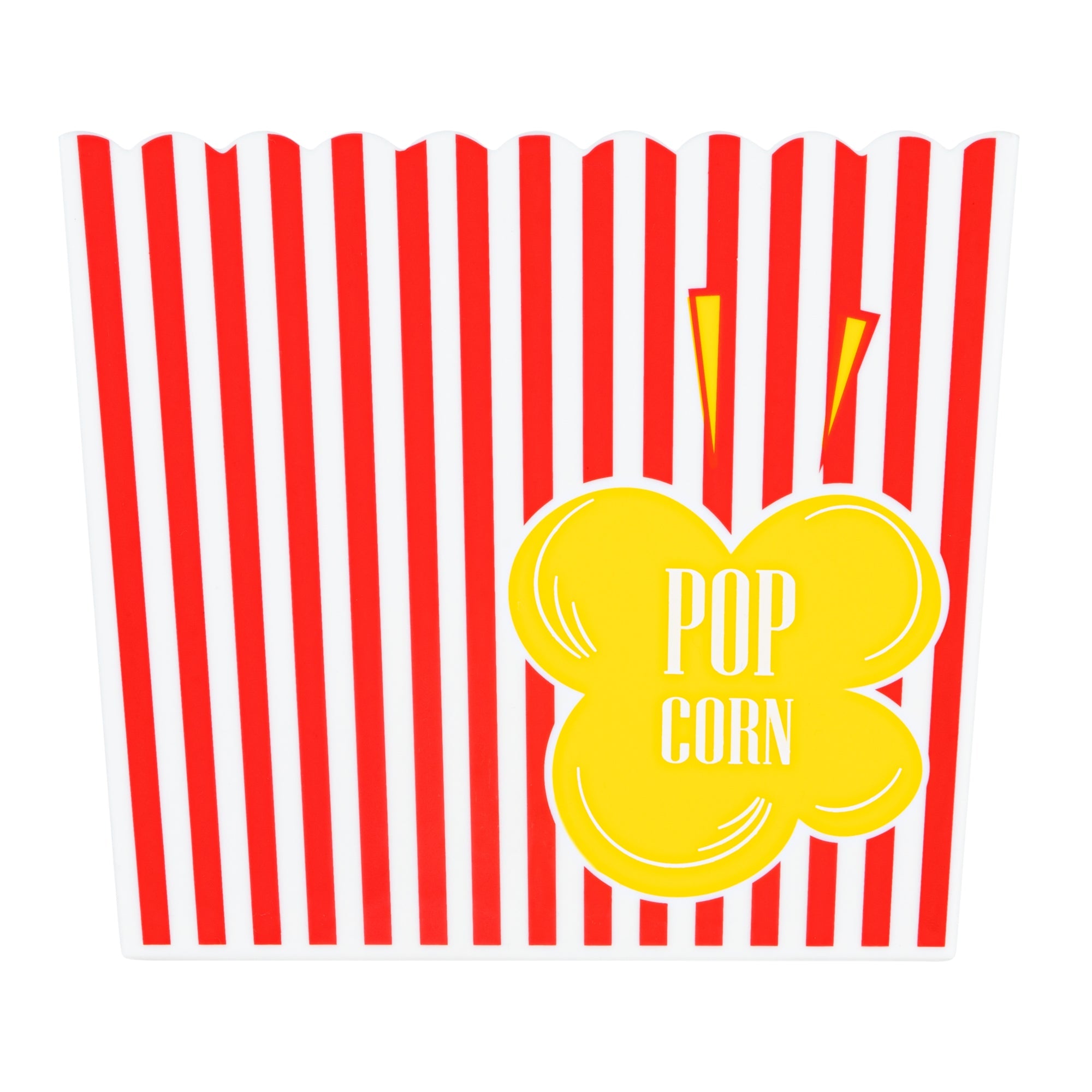 Maxi Serve 165 oz Red Plastic Popcorn Bucket - 10 count box