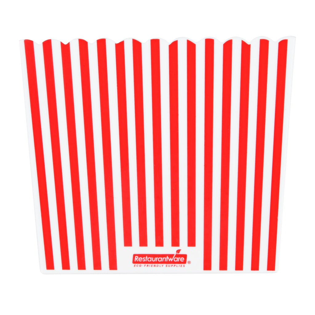 Maxi Serve 165 oz Red Plastic Popcorn Bucket - 10 count box