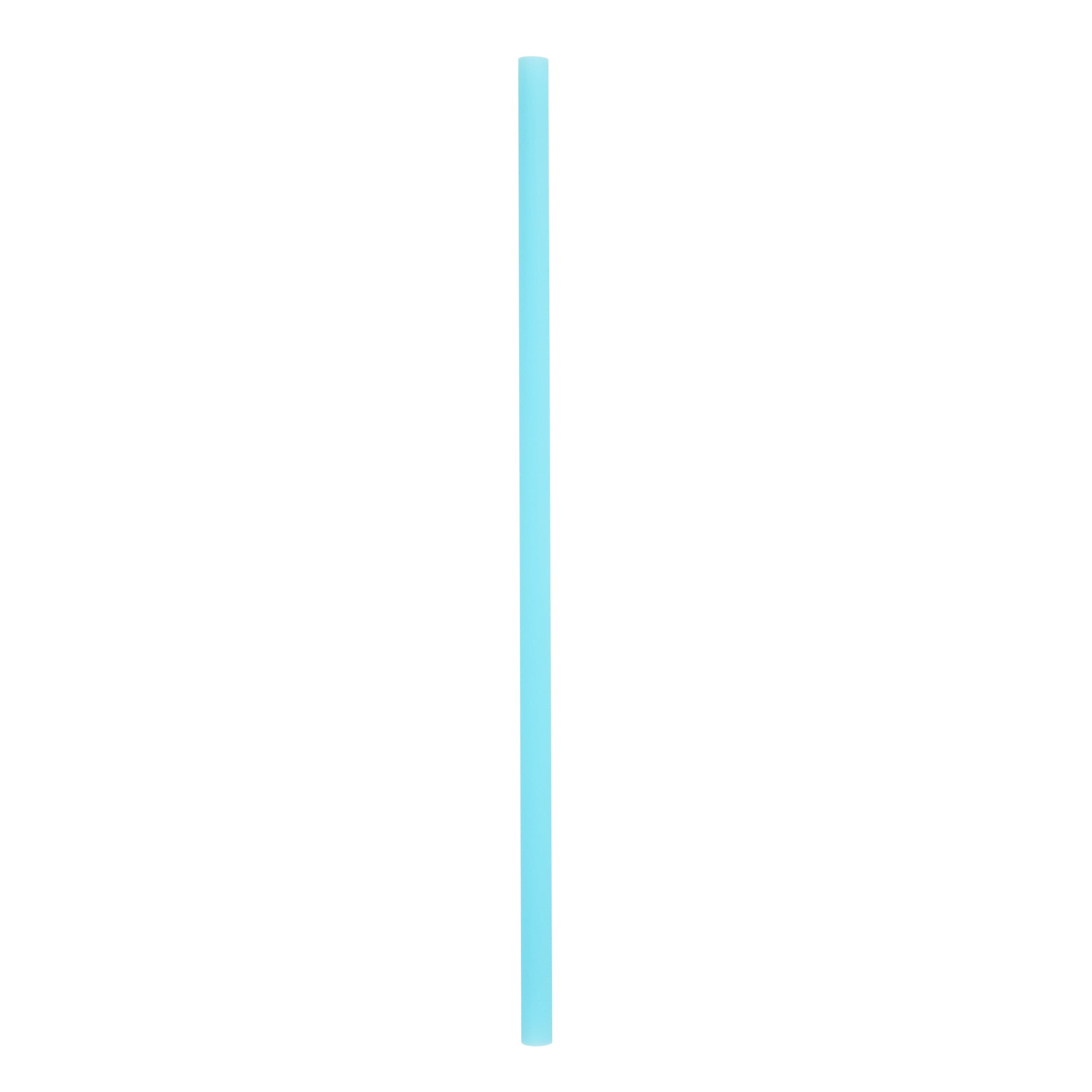 Vanish Blue PHA Plastic Straw - Unwrapped, Compostable - 7 3/4" - 100 count box