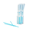 Vanish Blue PHA Plastic Straw - Wrapped, Compostable - 7 3/4" - 1000 count box