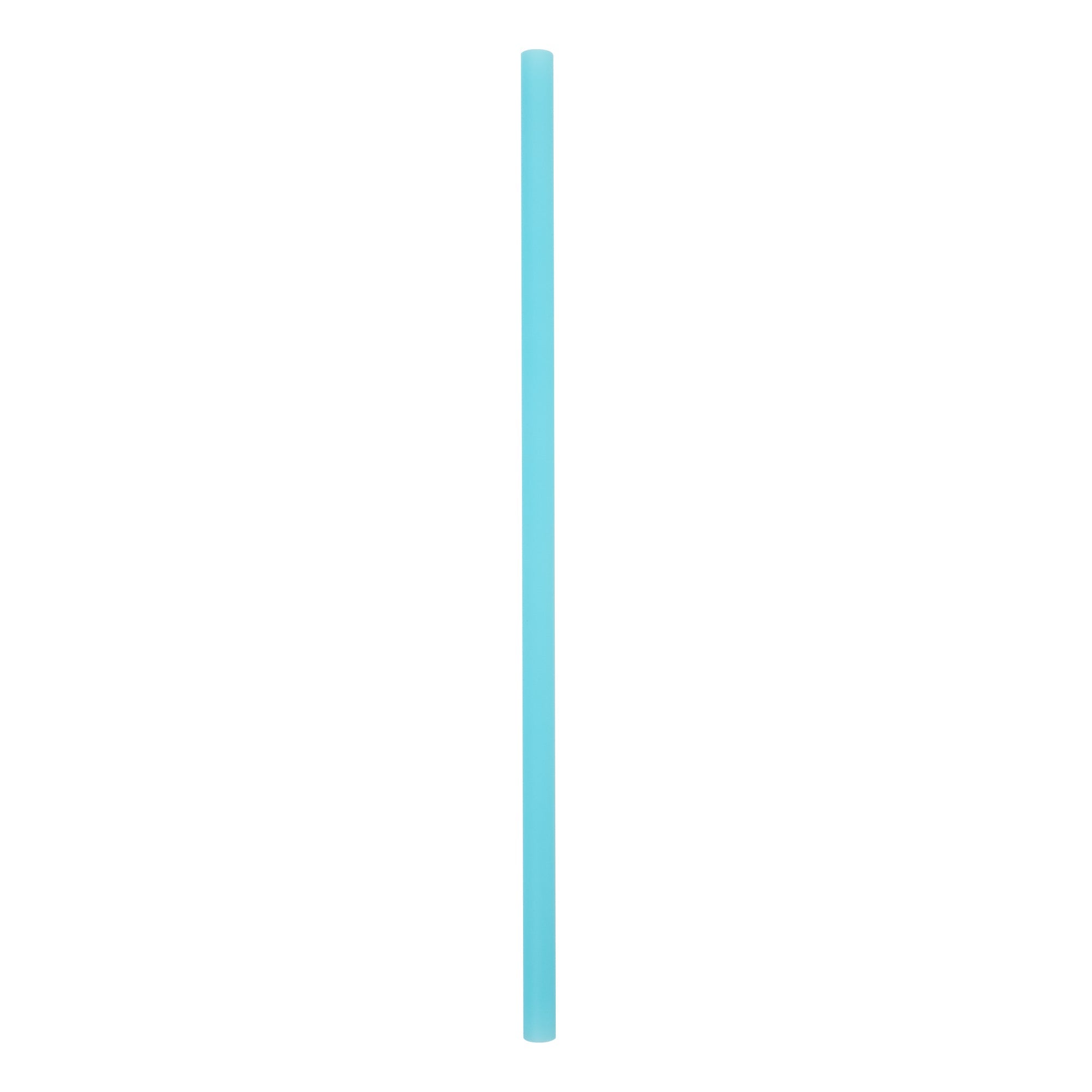 Vanish Blue PHA Plastic Straw - Unwrapped, Compostable - 8 1/4" - 100 count box