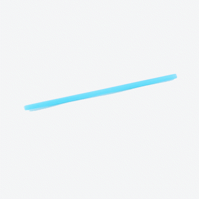 Vanish Blue PHA Plastic Straw - Unwrapped, Compostable - 8 1/4" - 100 count box