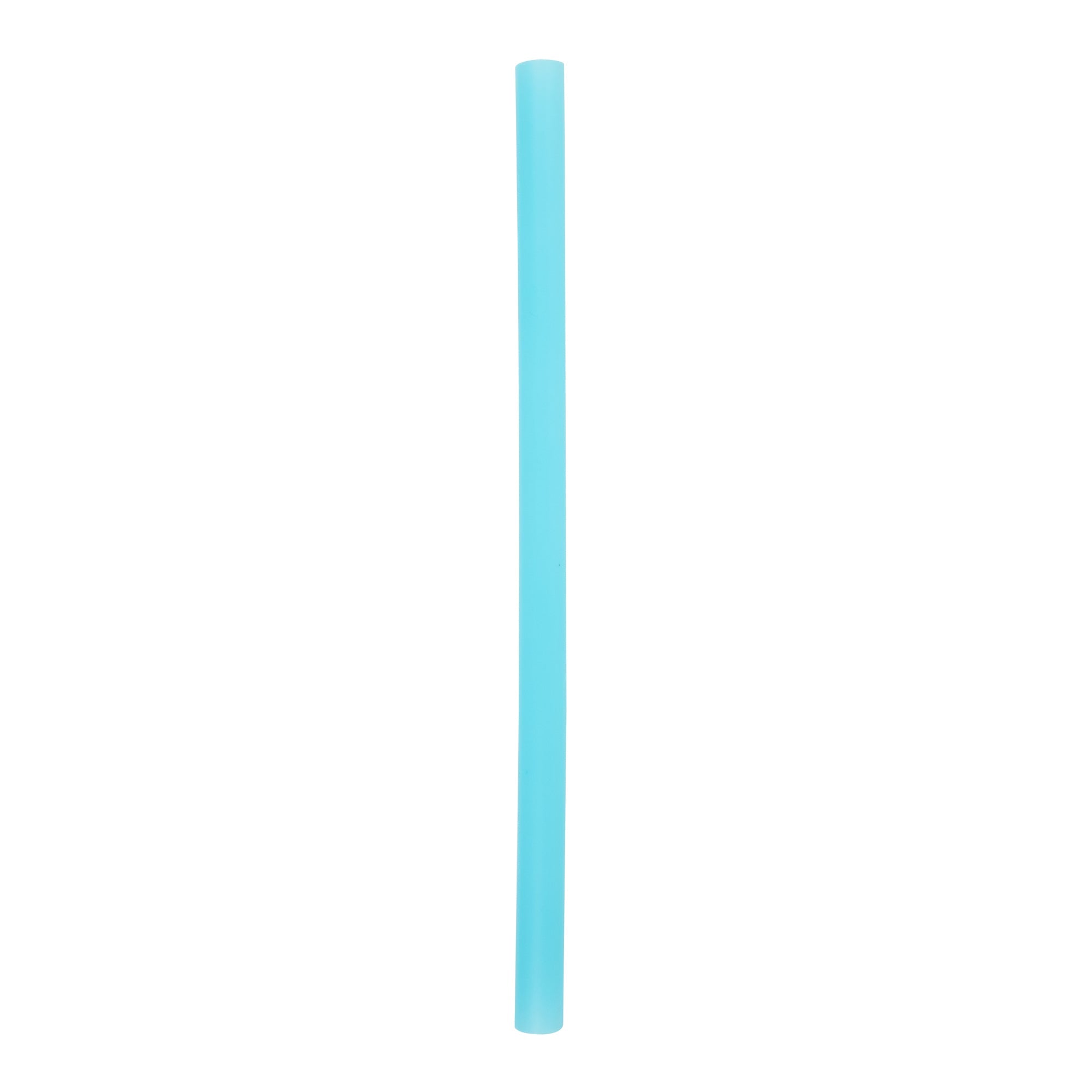 Vanish Blue PHA Plastic Straw - Unwrapped, Compostable - 9" - 100 count box