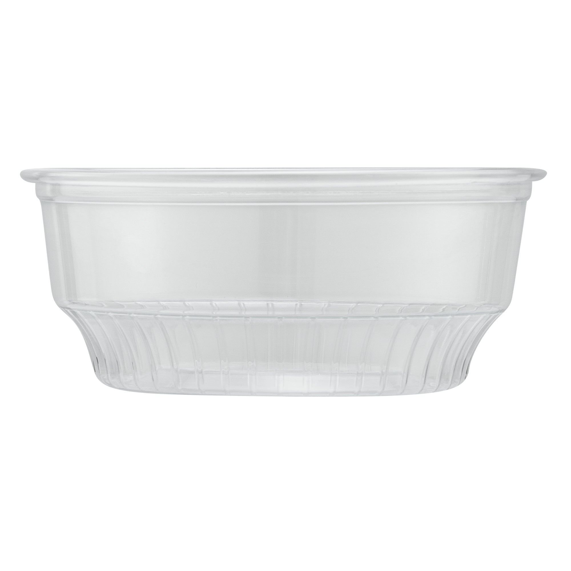 Chef 101 4 oz Round Clear Plastic Dessert Cup - 3 1/4" x 3 1/4" x 1 1/2" - 500 count box