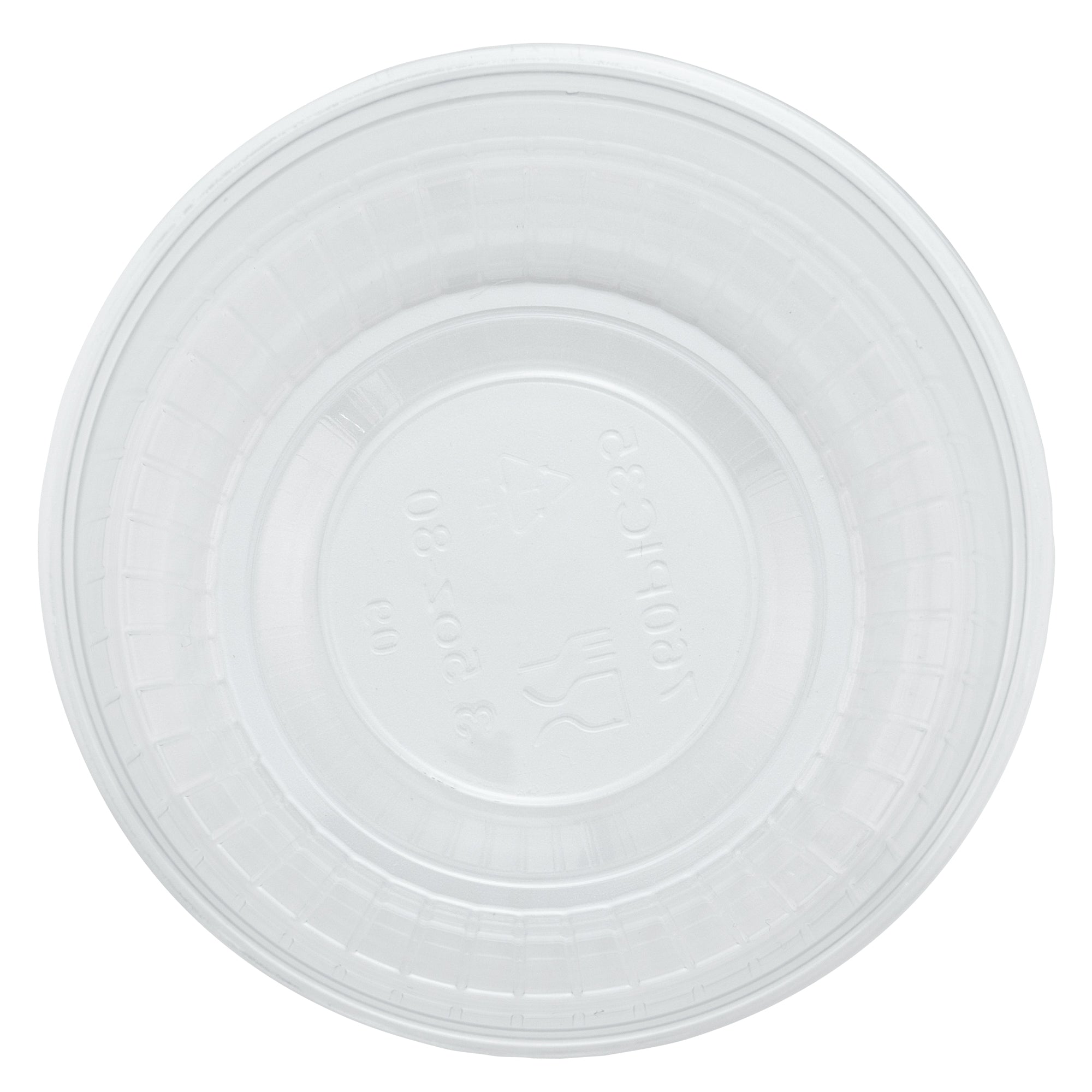 Chef 101 4 oz Round Clear Plastic Dessert Cup - 3 1/4" x 3 1/4" x 1 1/2" - 500 count box