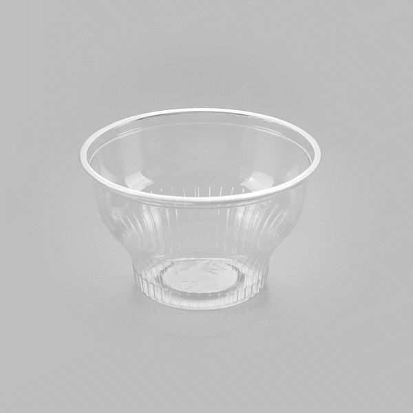 Chef 101 8 oz Round Clear Plastic Dessert Cup - 3 3/4" x 3 3/4" x 2 1/2" - 50 count box