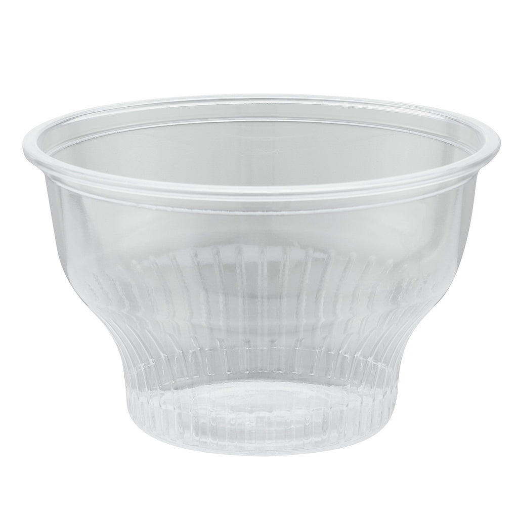 Chef 101 8 oz Round Clear Plastic Dessert Cup - 3 3/4" x 3 3/4" x 2 1/2" - 500 count box