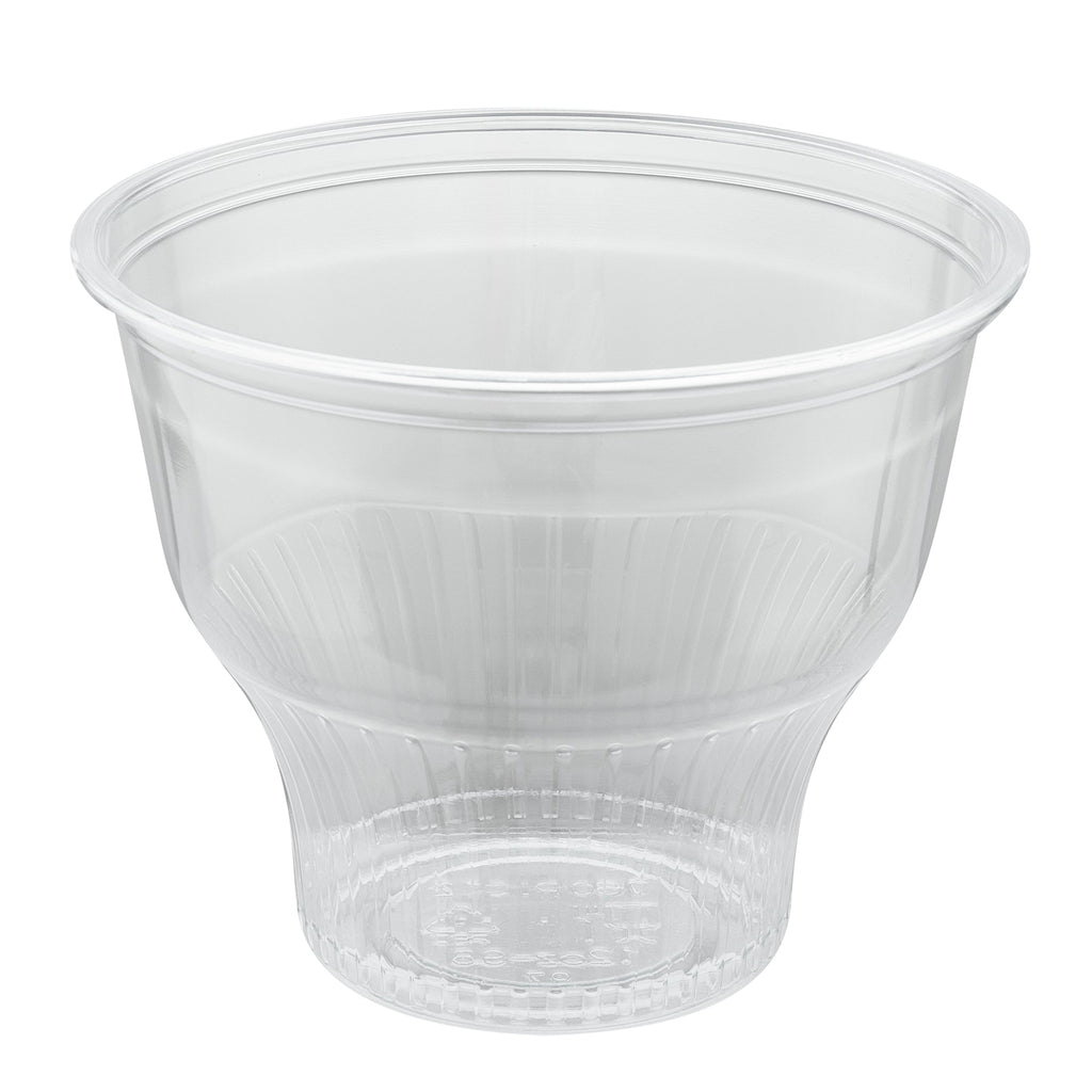 Chef 101 14 oz Round Clear Plastic Dessert Cup - 3 3/4" x 3 3/4" x 3 1/2" - 500 count box