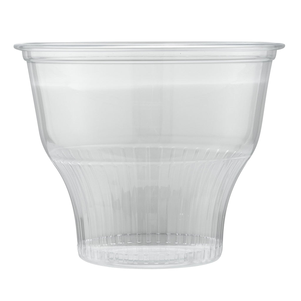 Chef 101 14 oz Round Clear Plastic Dessert Cup - 3 3/4" x 3 3/4" x 3 1/2" - 500 count box