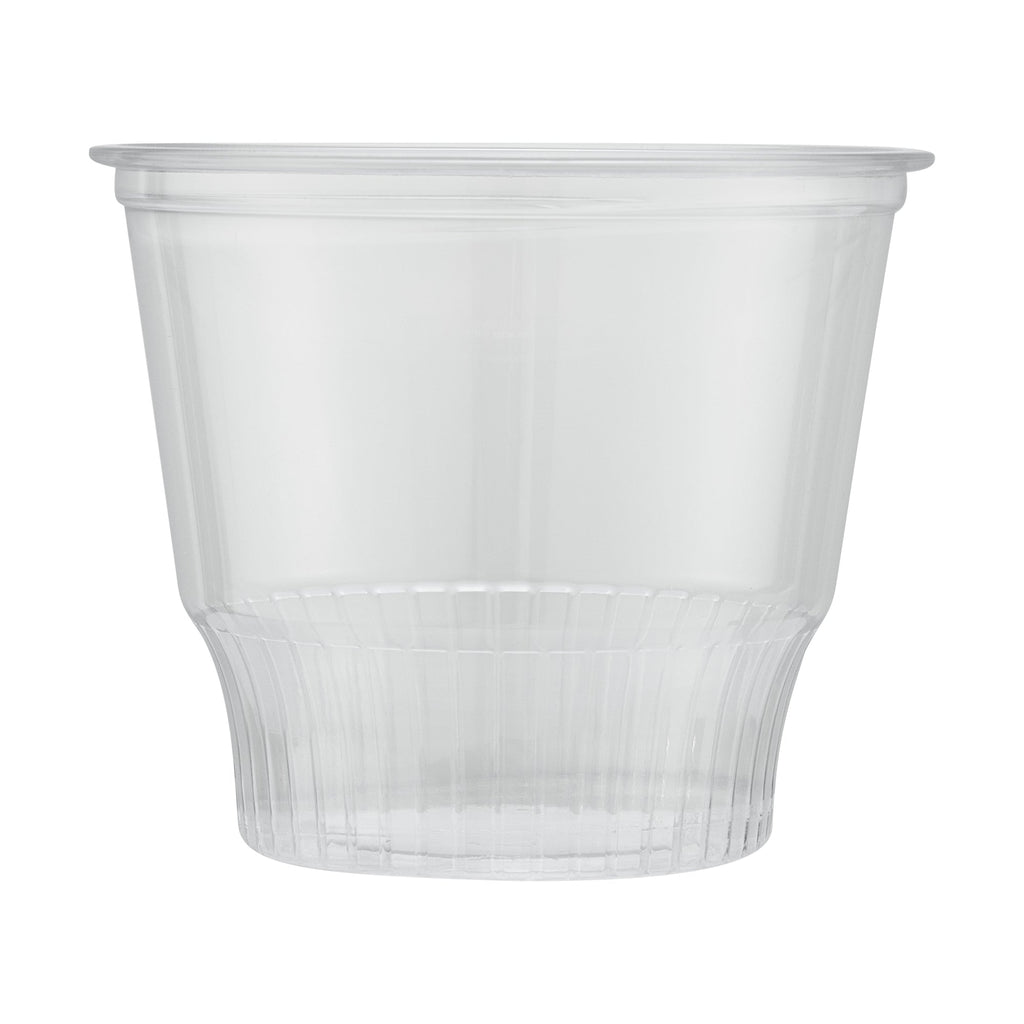 Chef 101 12 oz Round Clear Plastic Dessert Cup - 3 3/4" x 3 3/4" x 3 1/4" - 50 count box