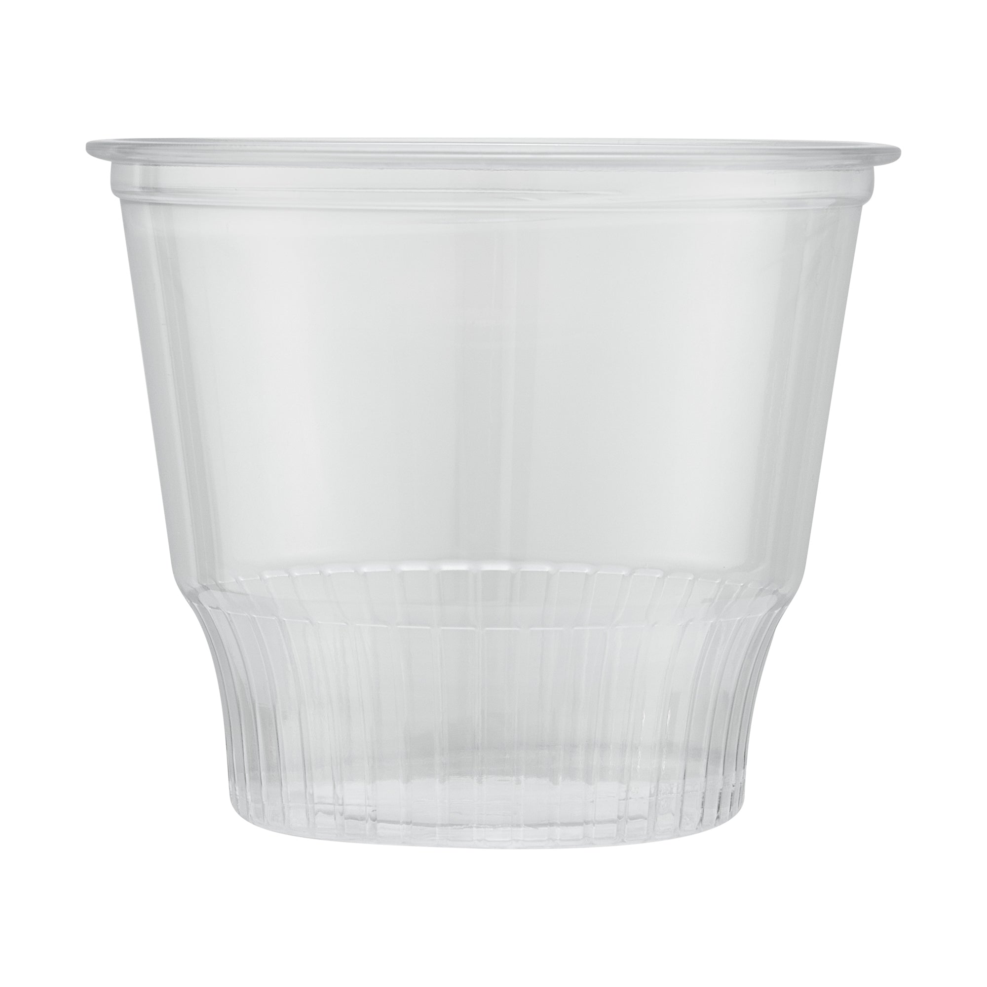 Chef 101 12 oz Round Clear Plastic Dessert Cup - 3 3/4" x 3 3/4" x 3 1/4" - 50 count box