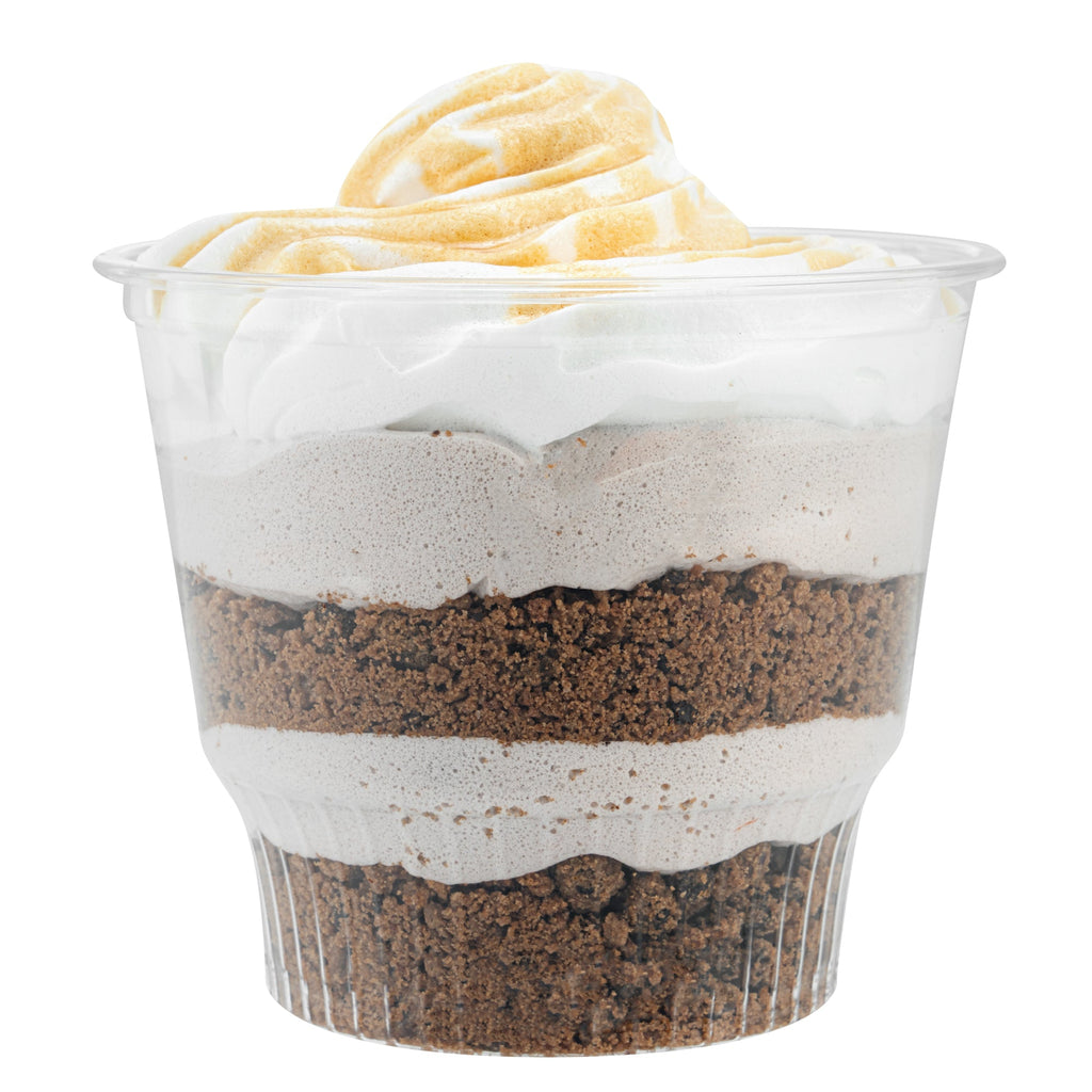 Chef 101 12 oz Round Clear Plastic Dessert Cup - 3 3/4" x 3 3/4" x 3 1/4" - 500 count box