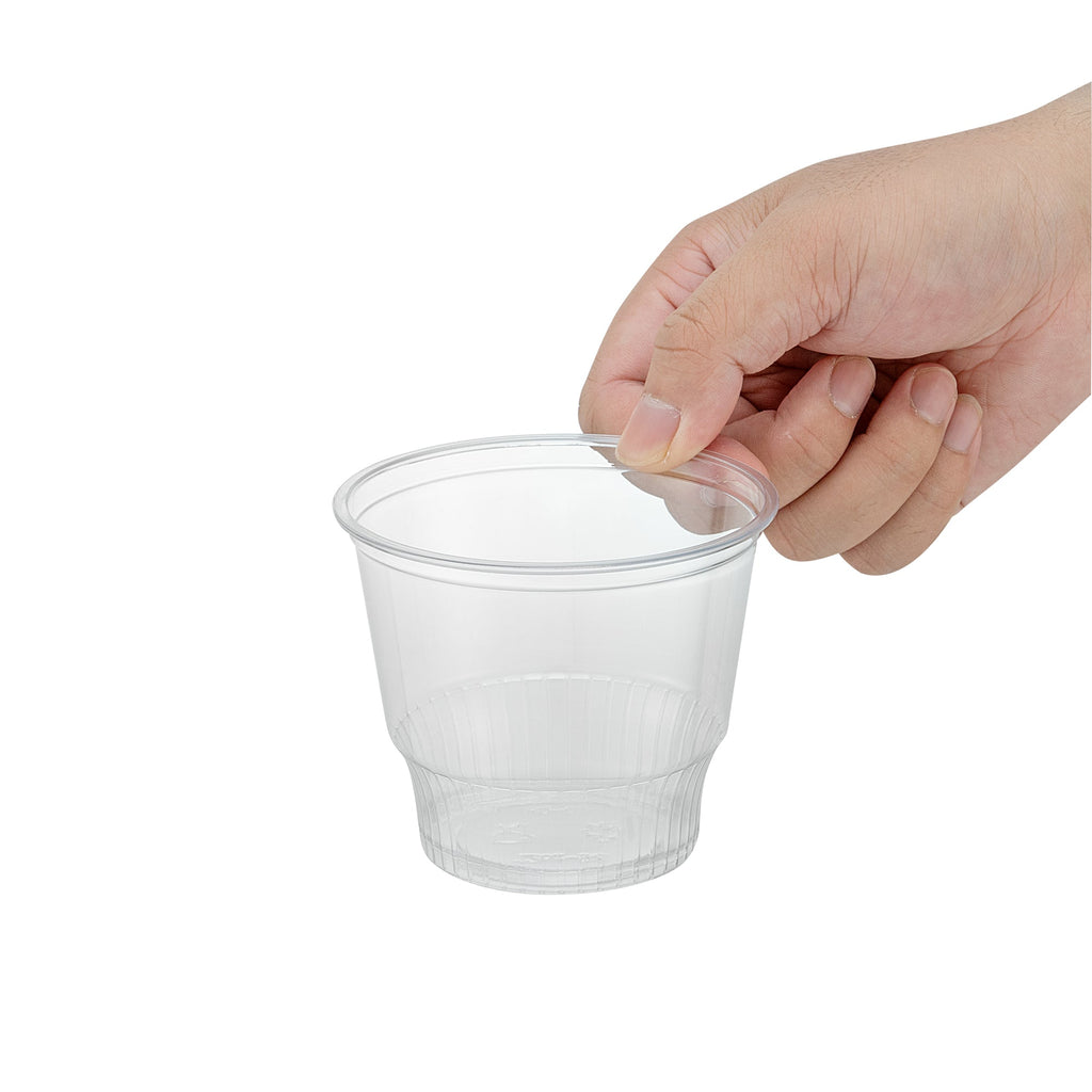 Chef 101 12 oz Round Clear Plastic Dessert Cup - 3 3/4" x 3 3/4" x 3 1/4" - 500 count box