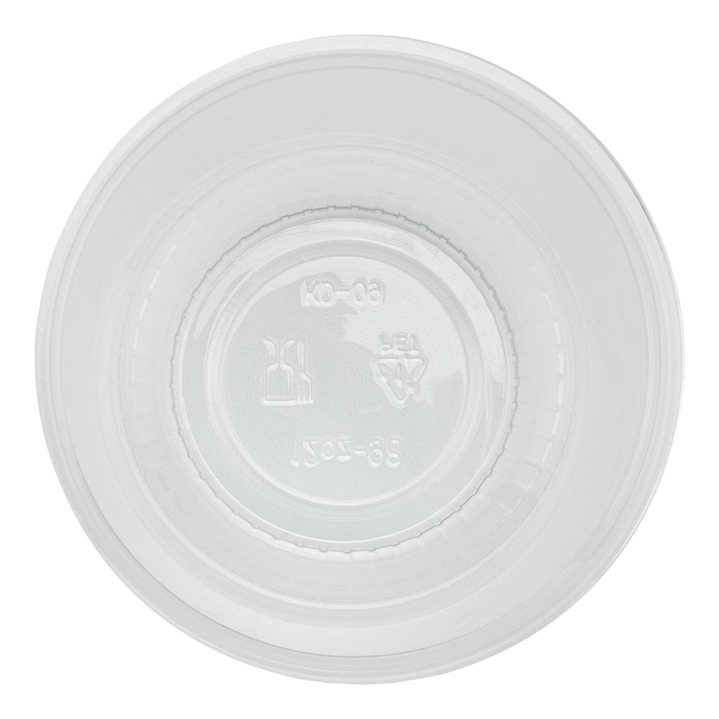 Chef 101 12 oz Round Clear Plastic Dessert Cup - 3 3/4" x 3 3/4" x 3 1/4" - 500 count box
