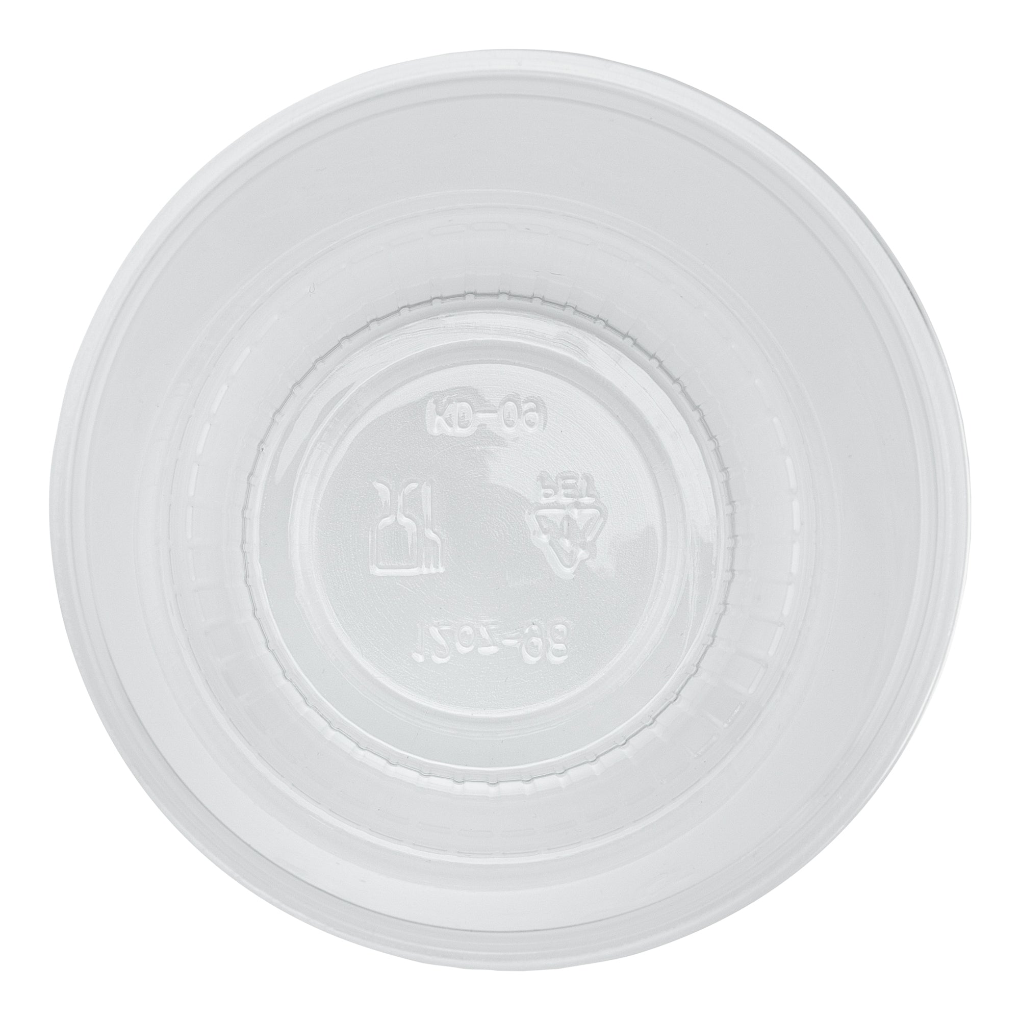 Chef 101 12 oz Round Clear Plastic Dessert Cup - 3 3/4" x 3 3/4" x 3 1/4" - 500 count box