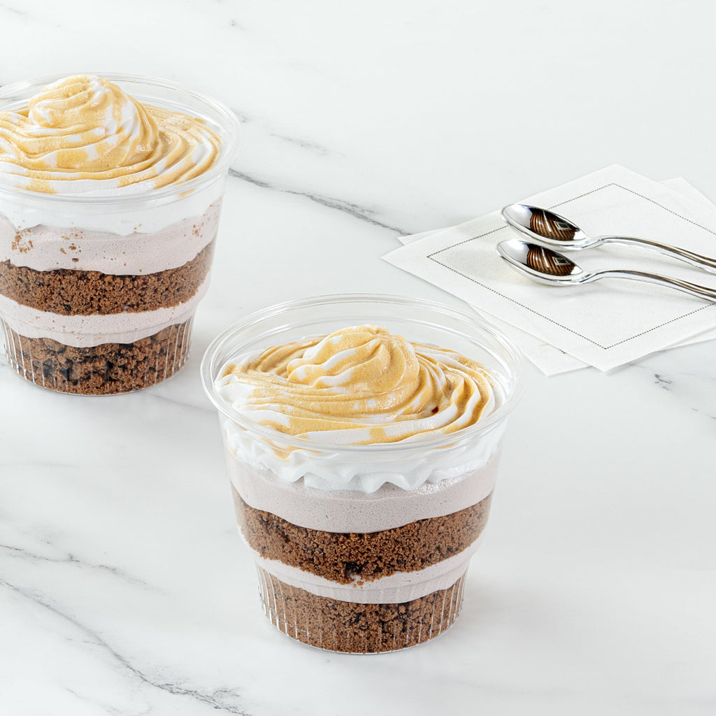 Chef 101 12 oz Round Clear Plastic Dessert Cup - 3 3/4" x 3 3/4" x 3 1/4" - 500 count box
