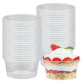 Chef 101 6 oz Round Clear Plastic Dessert Cup - 3 3/4" x 3 3/4" x 1 3/4" - 500 count box