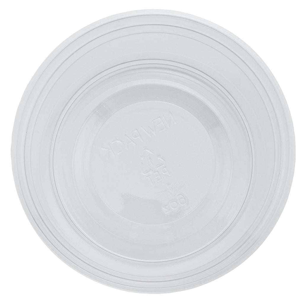Chef 101 6 oz Round Clear Plastic Dessert Cup - 3 3/4" x 3 3/4" x 1 3/4" - 50 count box