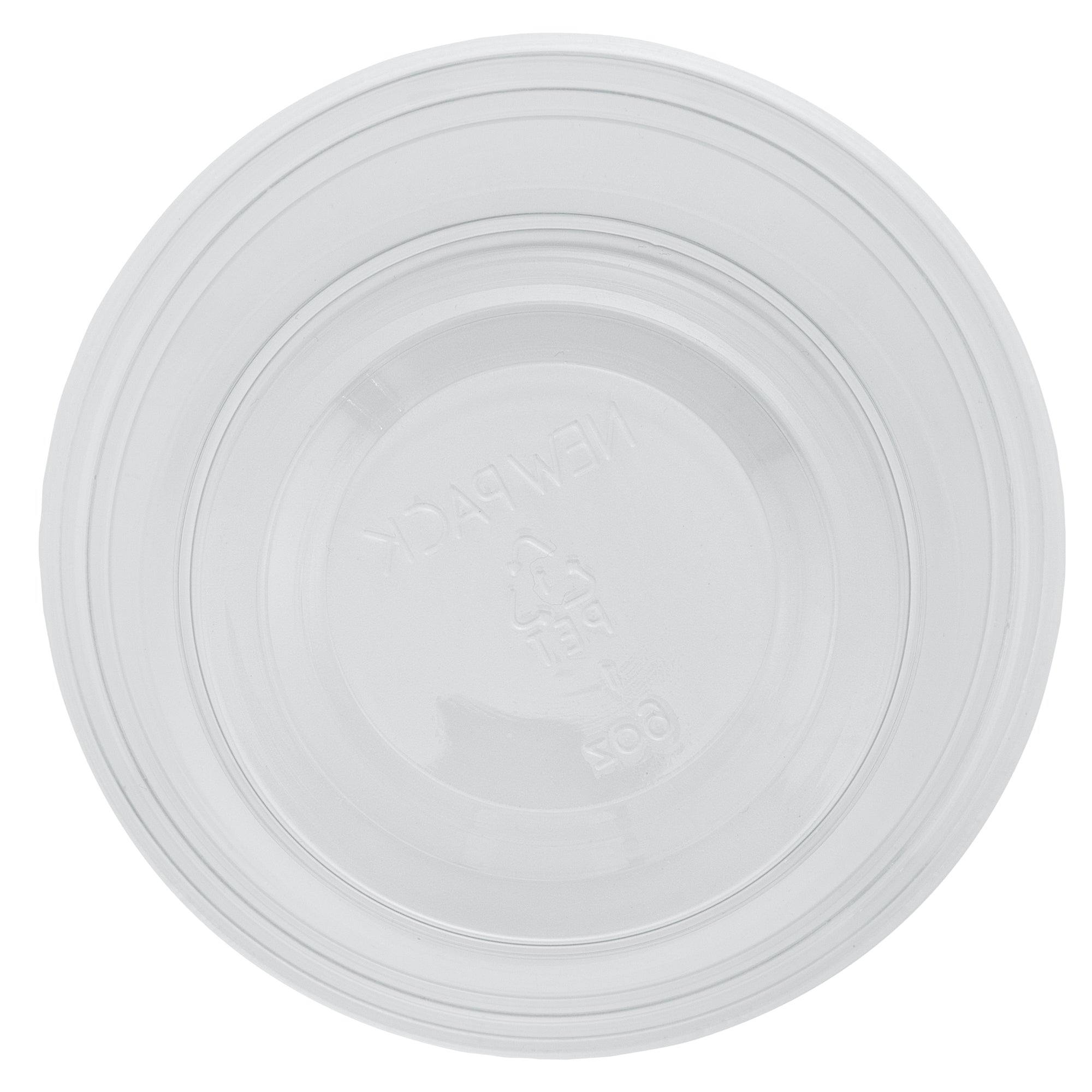 Chef 101 6 oz Round Clear Plastic Dessert Cup - 3 3/4" x 3 3/4" x 1 3/4" - 50 count box
