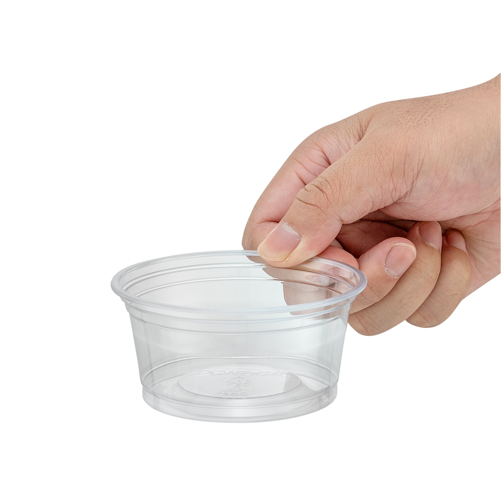 Chef 101 6 oz Round Clear Plastic Dessert Cup - 3 3/4" x 3 3/4" x 1 3/4" - 500 count box