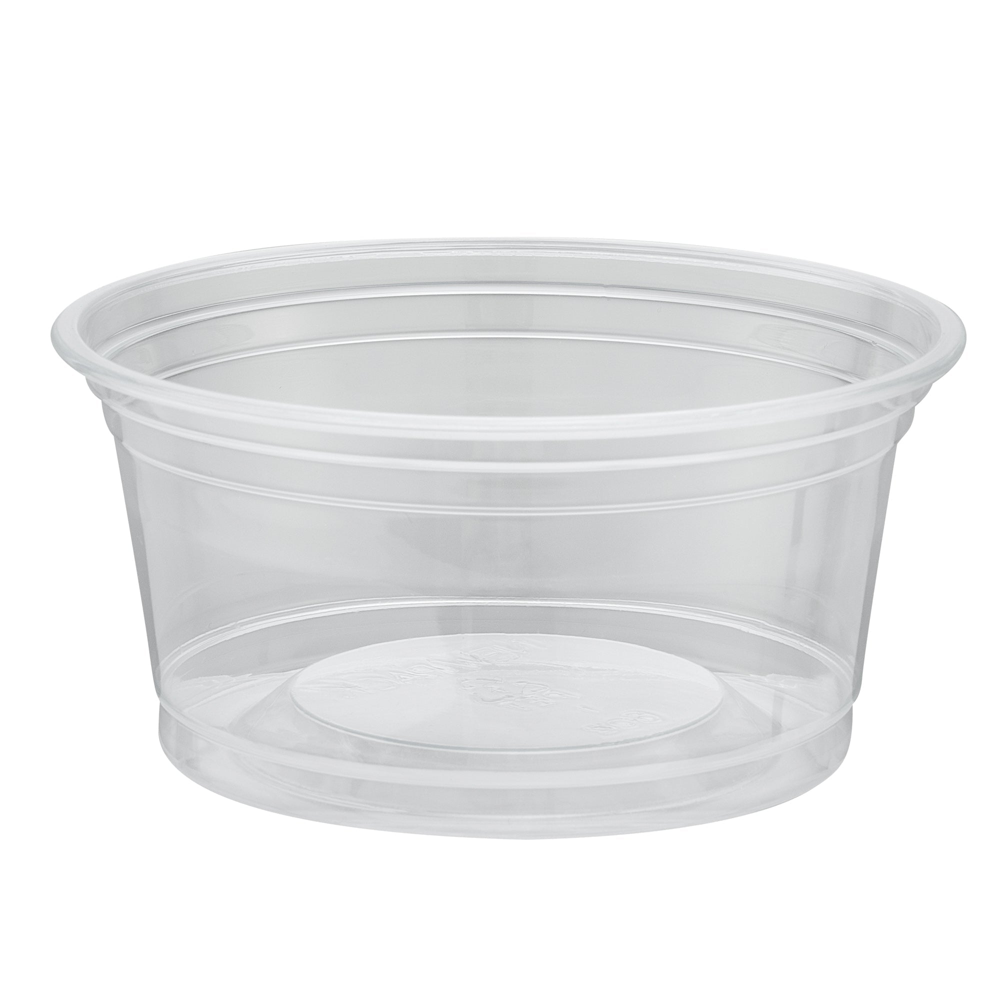 Chef 101 6 oz Round Clear Plastic Dessert Cup - 3 3/4" x 3 3/4" x 1 3/4" - 500 count box