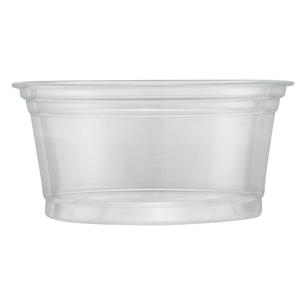 Chef 101 6 oz Round Clear Plastic Dessert Cup - 3 3/4" x 3 3/4" x 1 3/4" - 500 count box