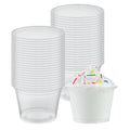 Chef 101 9 oz Round Clear Plastic Dessert Cup - 3 3/4" x 3 3/4" x 2 3/4" - 500 count box