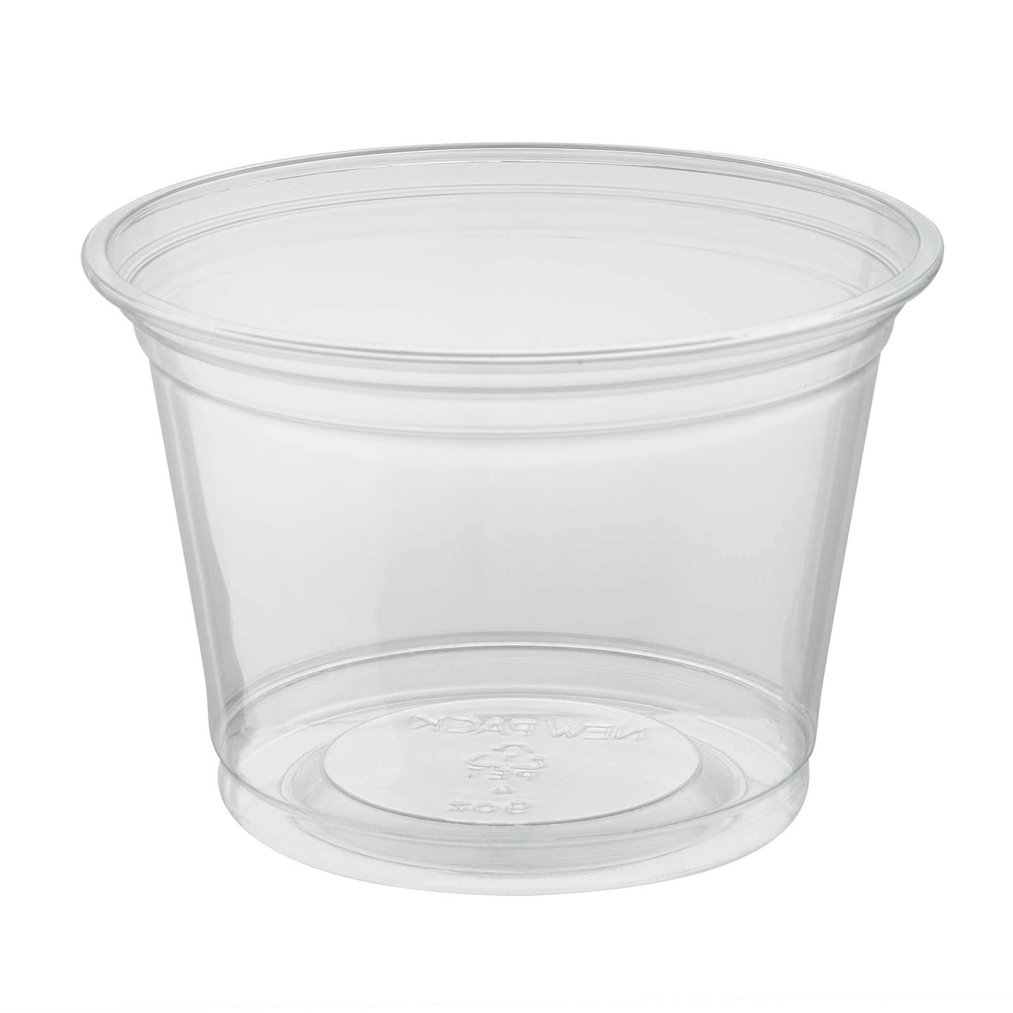 Chef 101 9 oz Round Clear Plastic Dessert Cup - 3 3/4" x 3 3/4" x 2 3/4" - 50 count box