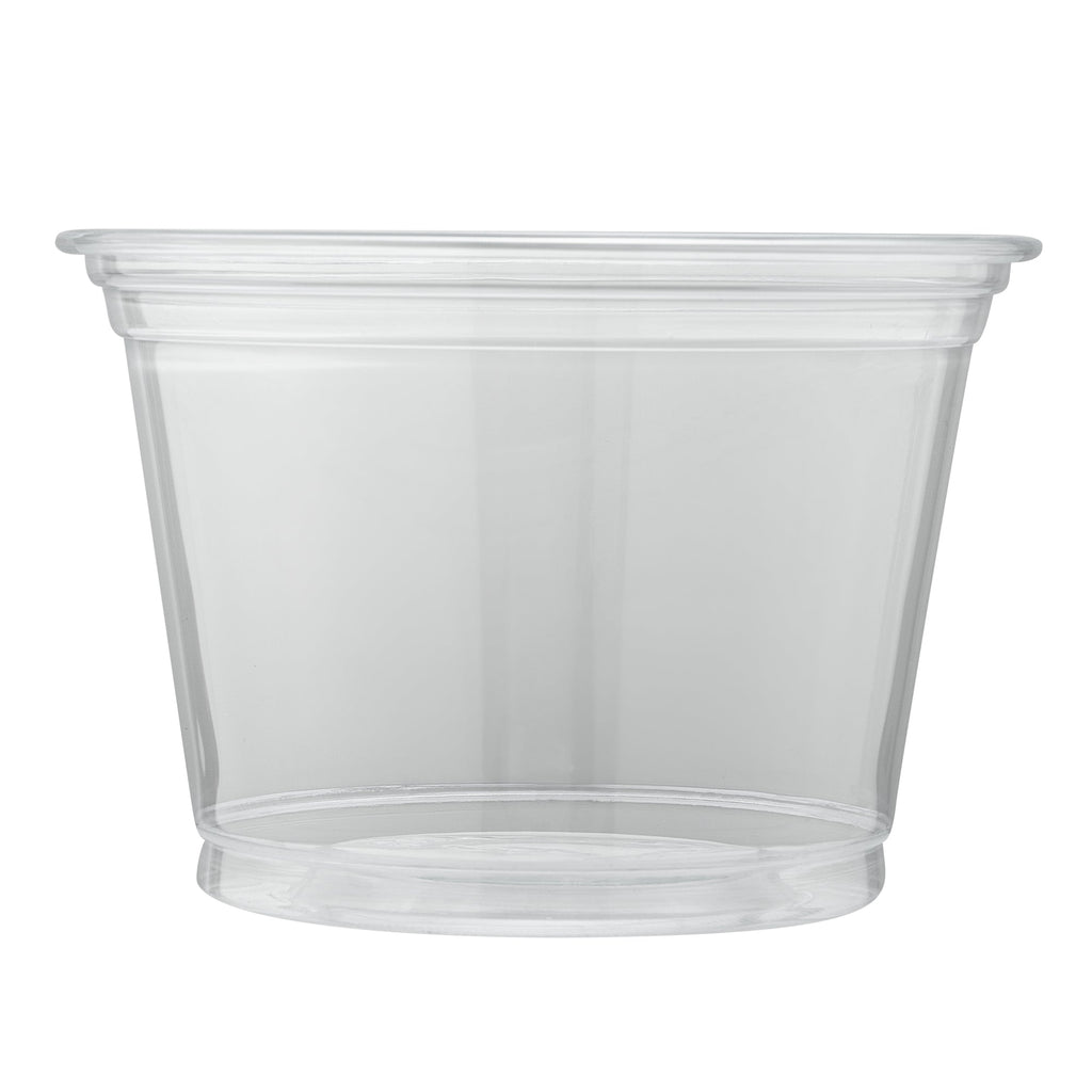 Chef 101 9 oz Round Clear Plastic Dessert Cup - 3 3/4" x 3 3/4" x 2 3/4" - 50 count box
