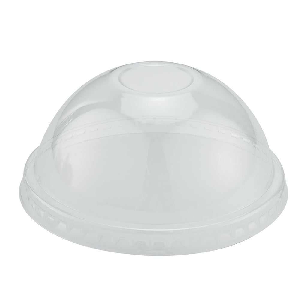 Chef 101 Round Clear Plastic Dome Lid - Fits Plastic Dessert Cup - 3 3/4" x 3 3/4" x 1 3/4" - 500 count box