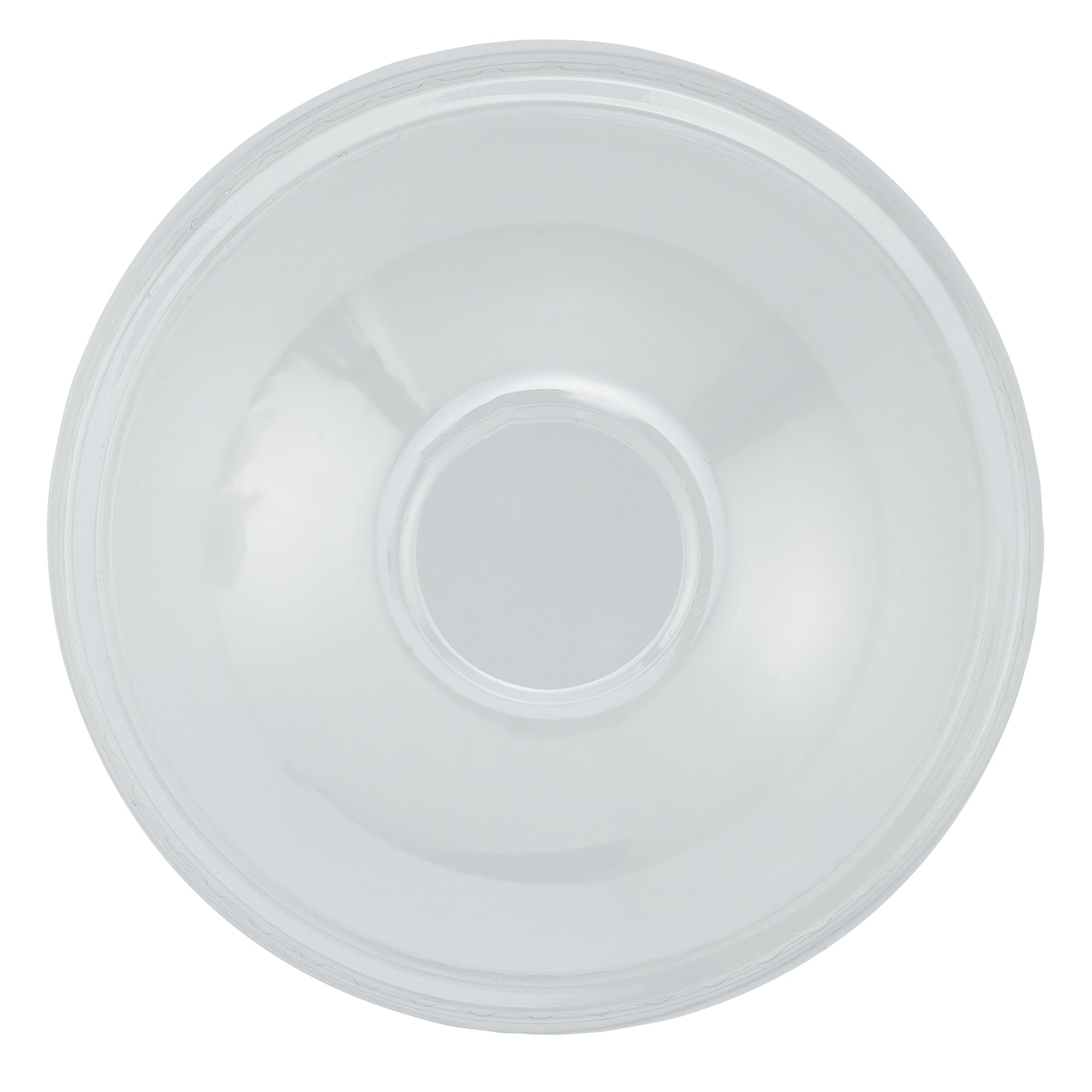 Chef 101 Round Clear Plastic Dome Lid - Fits Plastic Dessert Cup - 3 3/4" x 3 3/4" x 1 3/4" - 500 count box
