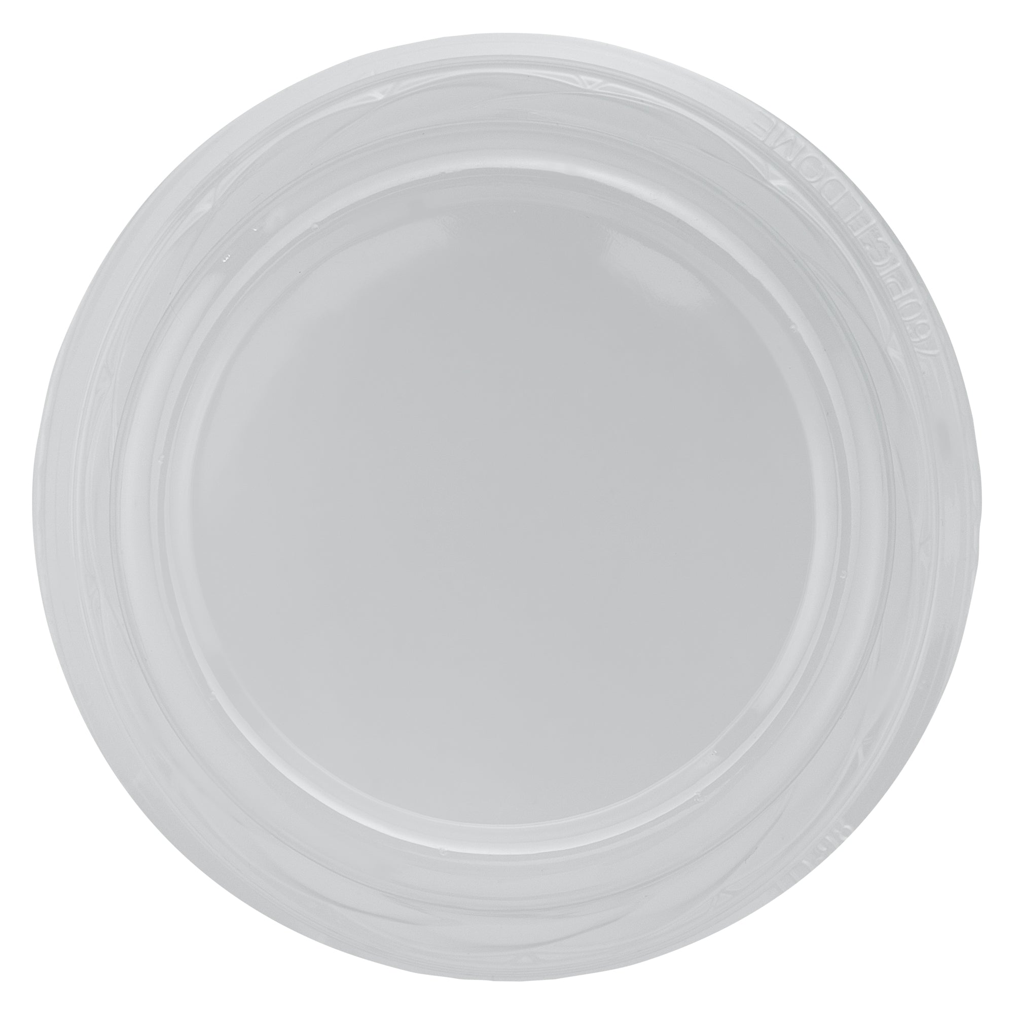 Chef 101 Round Clear Plastic Tall Dome Lid - Fits Plastic Dessert Cup - 3 3/4" x 3 3/4" x 2 1/2" - 50 count box