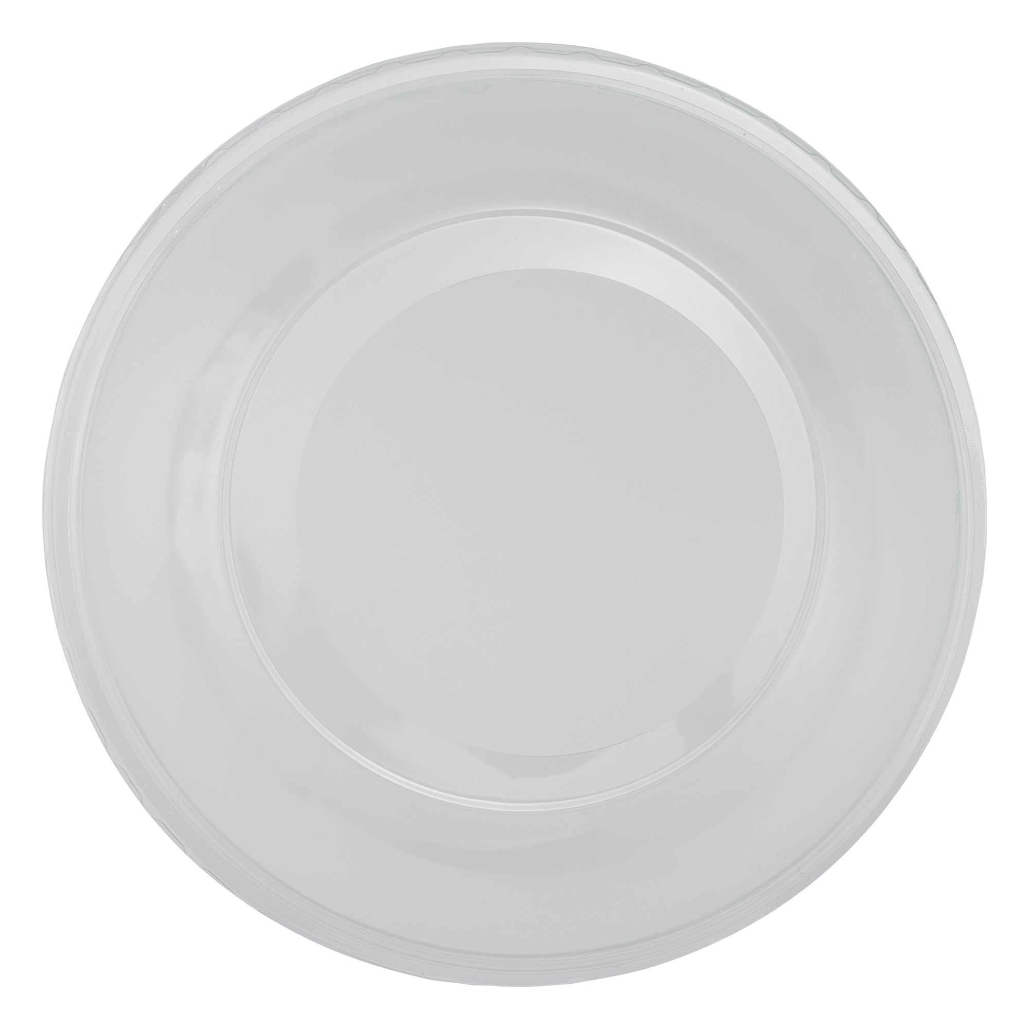 Chef 101 Round Clear Plastic Dome Lid - Fits Plastic Dessert Cup, with Hole - 3 3/4" x 3 3/4" x 1 1/2" - 500 count box