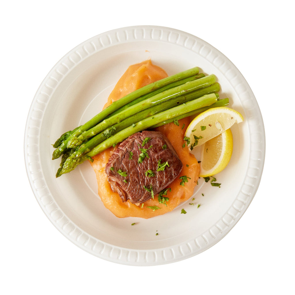 Chef 101 Round White Plastic Plate - Microwavable - 9" x 9" x 3/4" - 100 count box