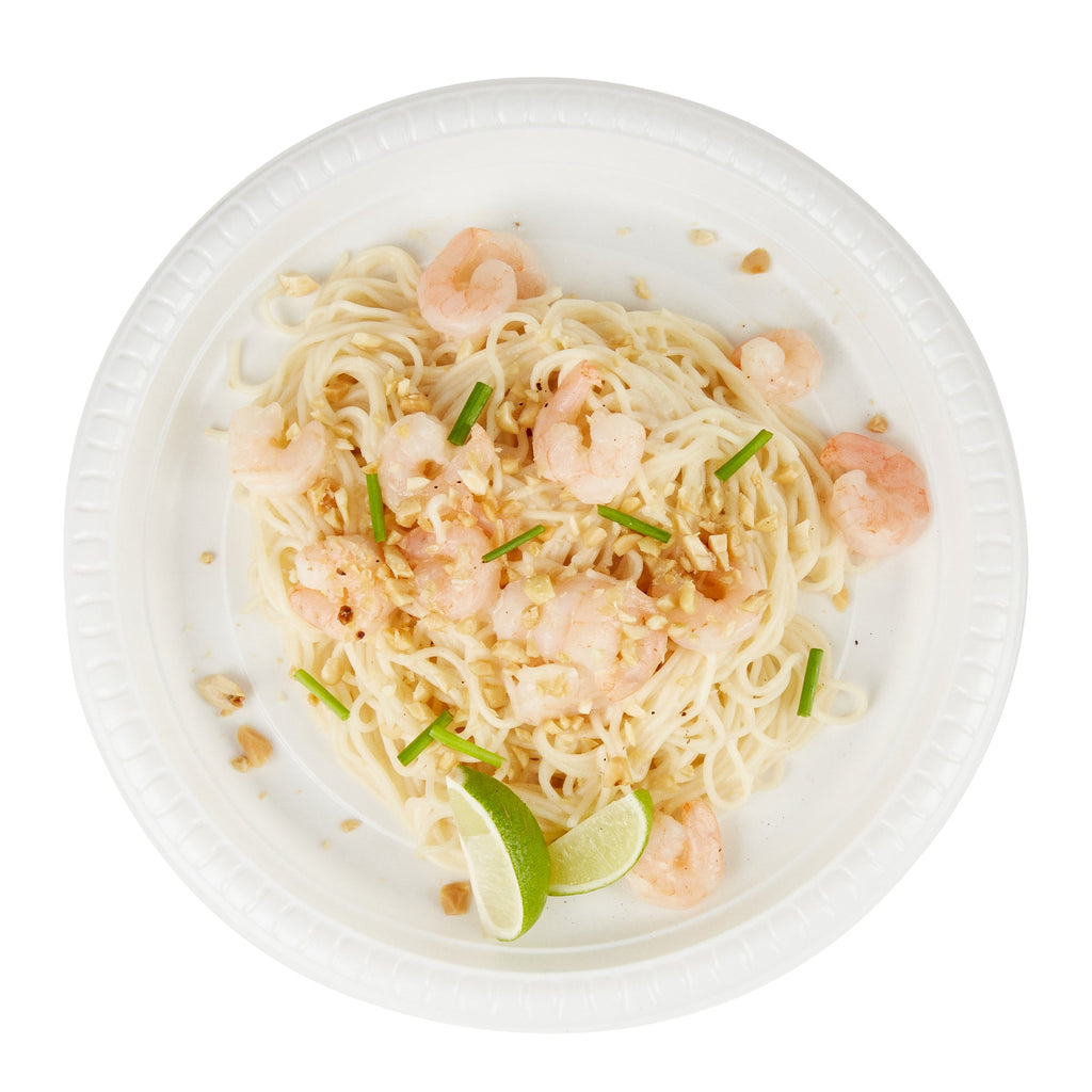 Chef 101 Round White Plastic Plate - Microwavable - 10 1/4" x 10 1/4" x 3/4" - 50 count box