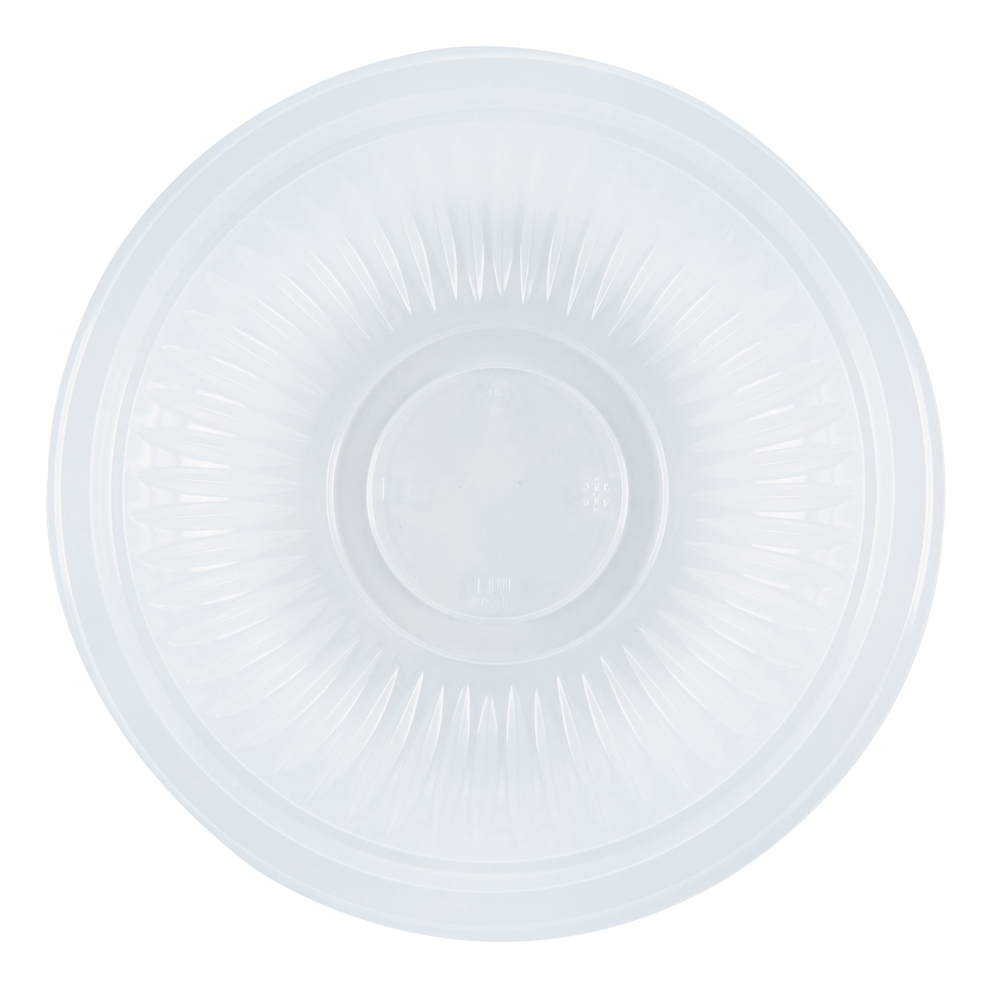 Chef 101 34 oz Round Clear Plastic Bowl - Microwavable - 9" x 9" x 2" - 100 count box