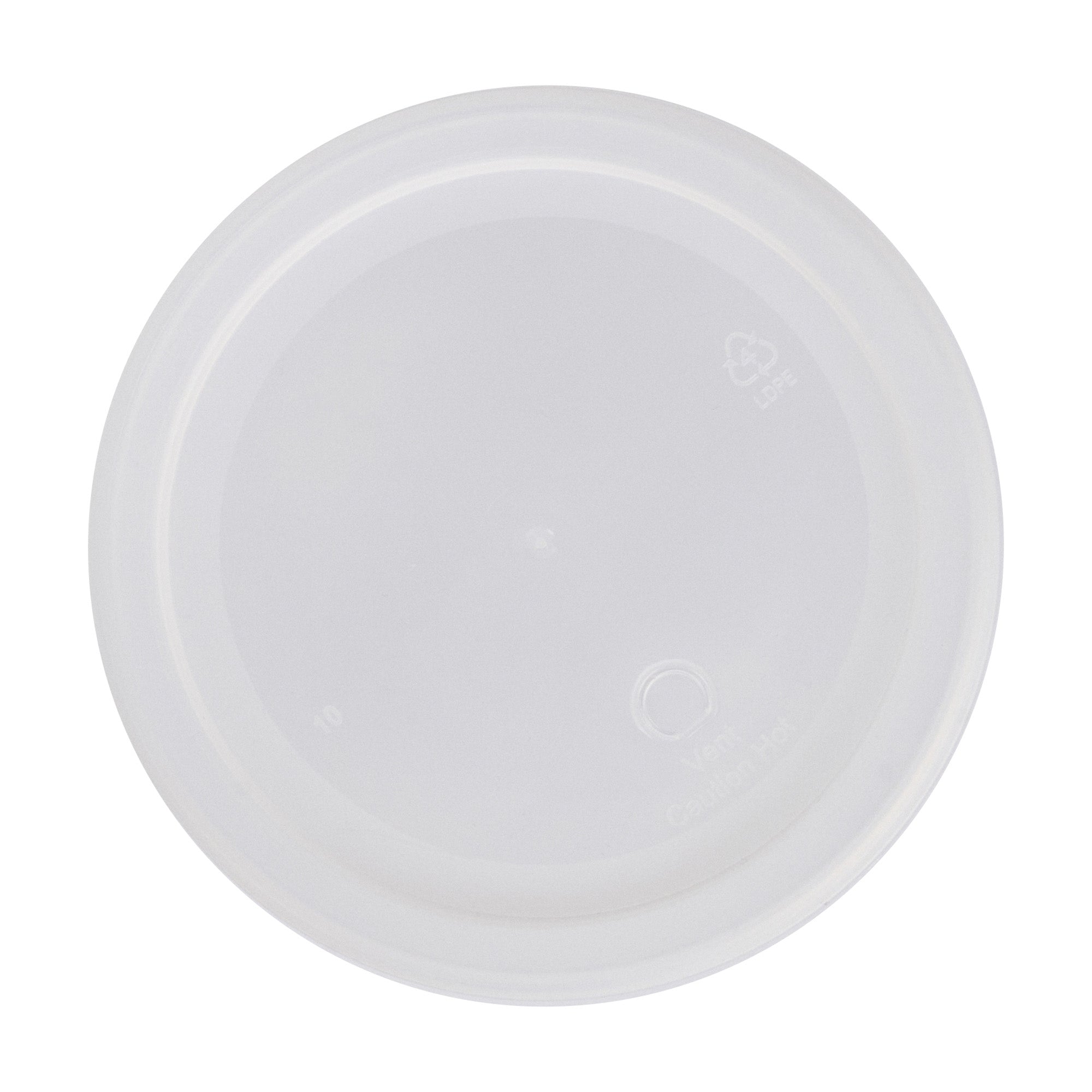 Asporto 32 oz Round Clear Plastic Soup Container - with Lid, Microwavable - 5" x 5" x 5" - 100 count box