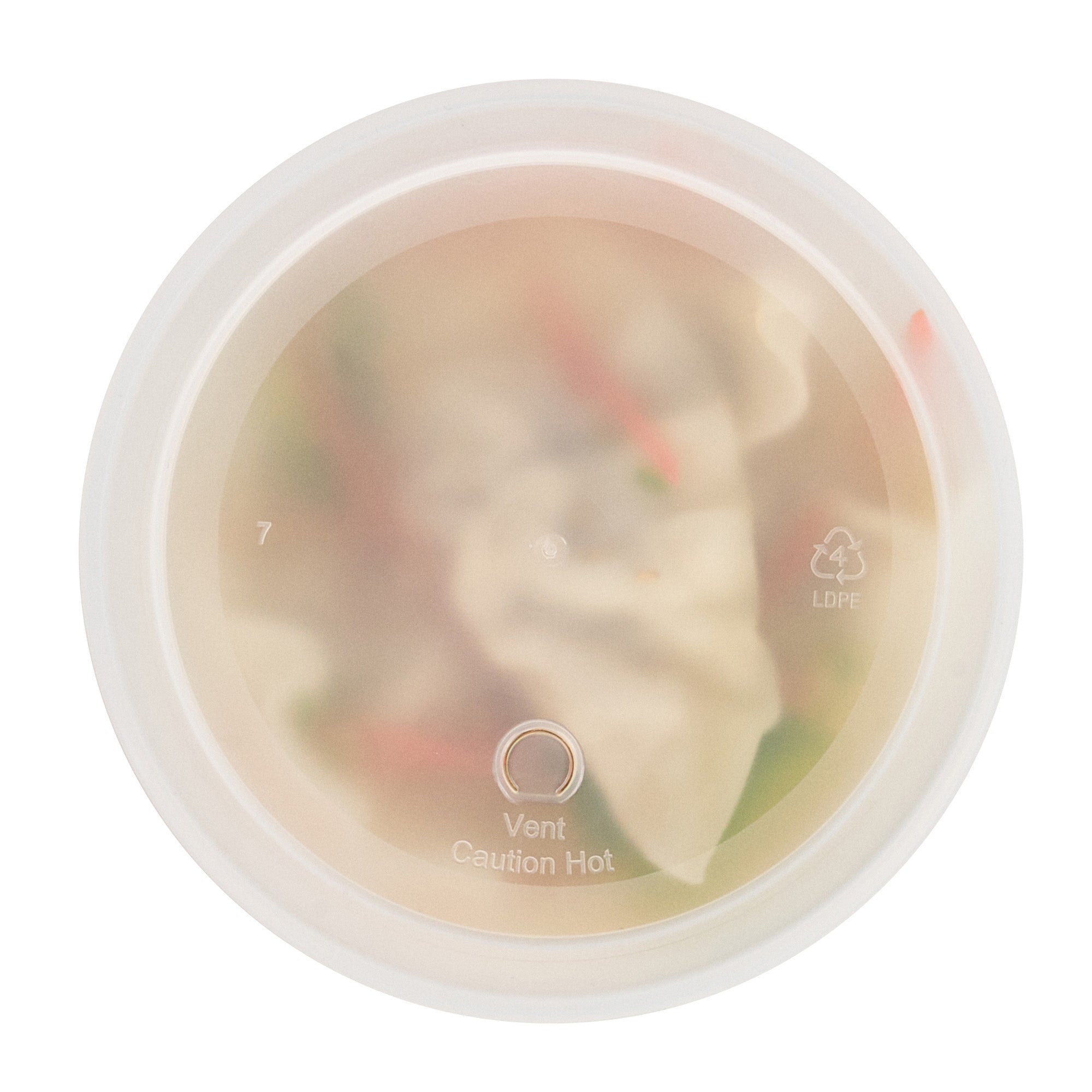 Asporto 40 oz Round Clear Plastic Soup Container - with Lid, Microwavable - 5" x 5" x 6" - 50 count box