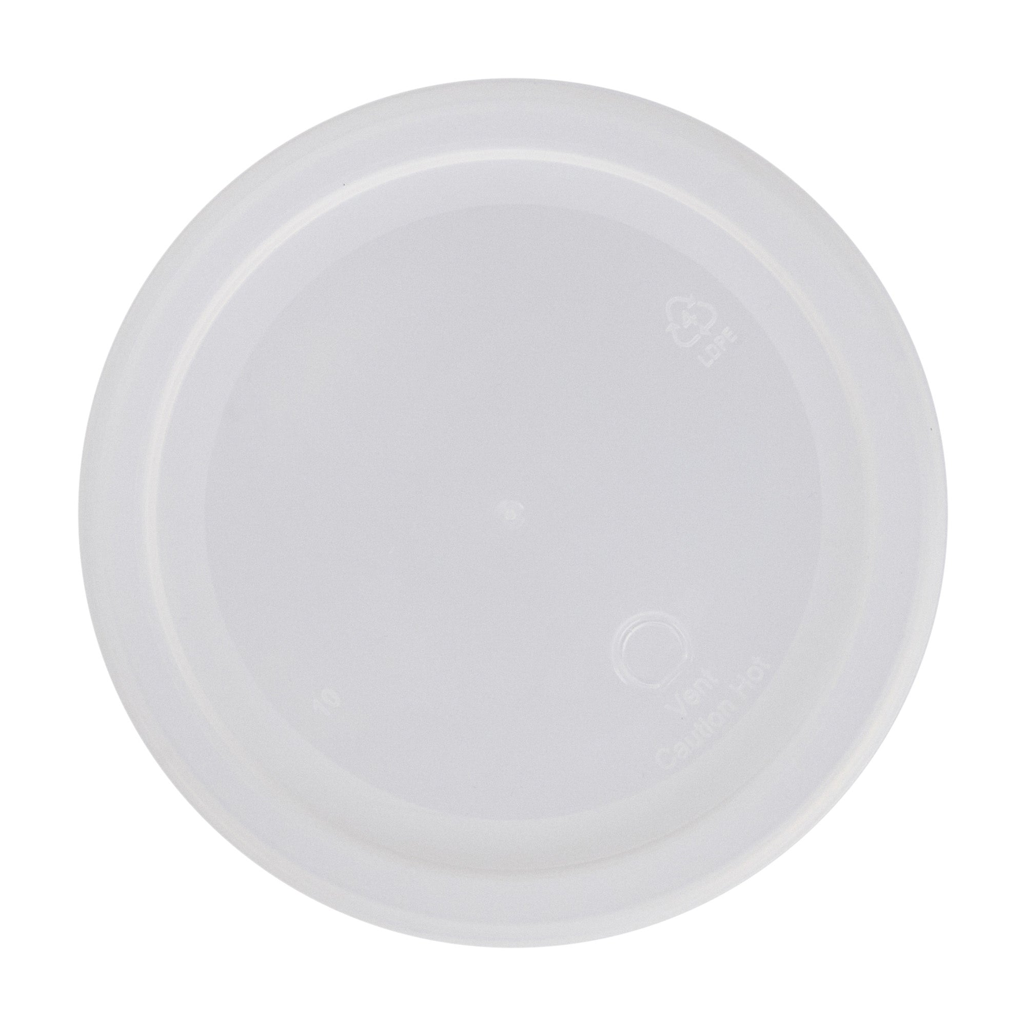 Asporto 40 oz Round Clear Plastic Soup Container - with Lid, Microwavable - 5" x 5" x 6" - 100 count box