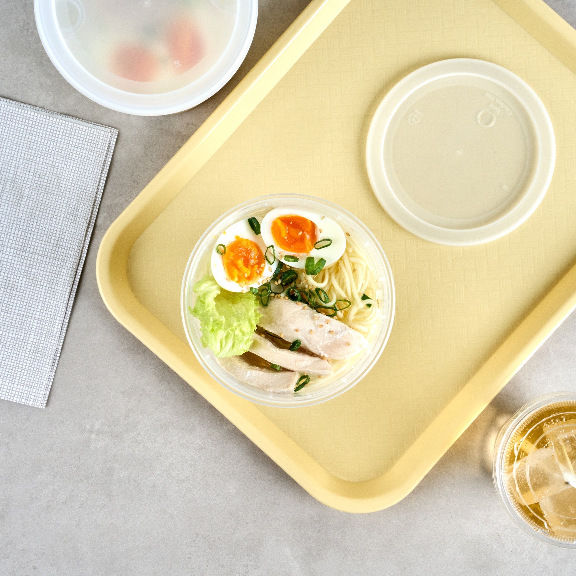 Asporto 48 oz Round Clear Plastic Soup Container - with Lid, Microwavable - 5" x 5" x 7" - 50 count box