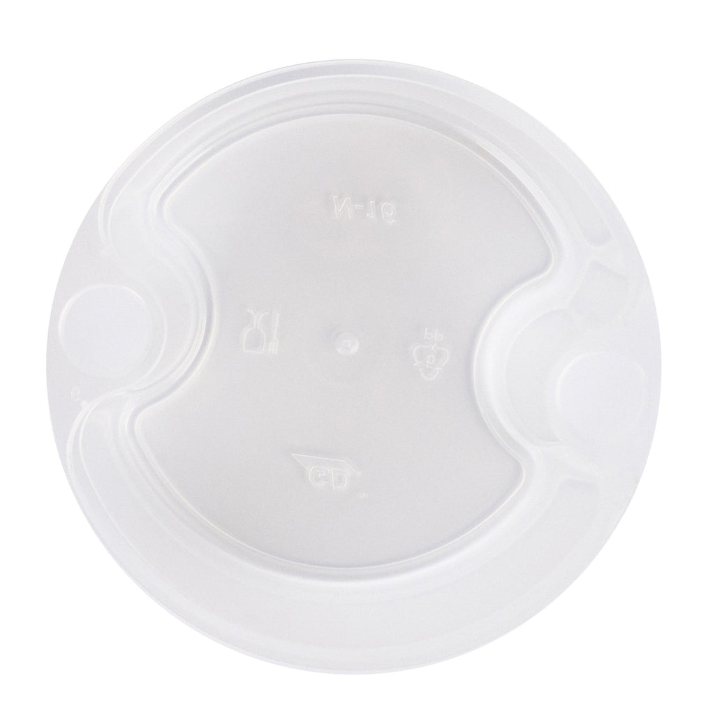Asporto 16 oz Round Clear Plastic Insert - Fits 32, 40 and 48 oz Soup Container, Microwavable - 50 count box