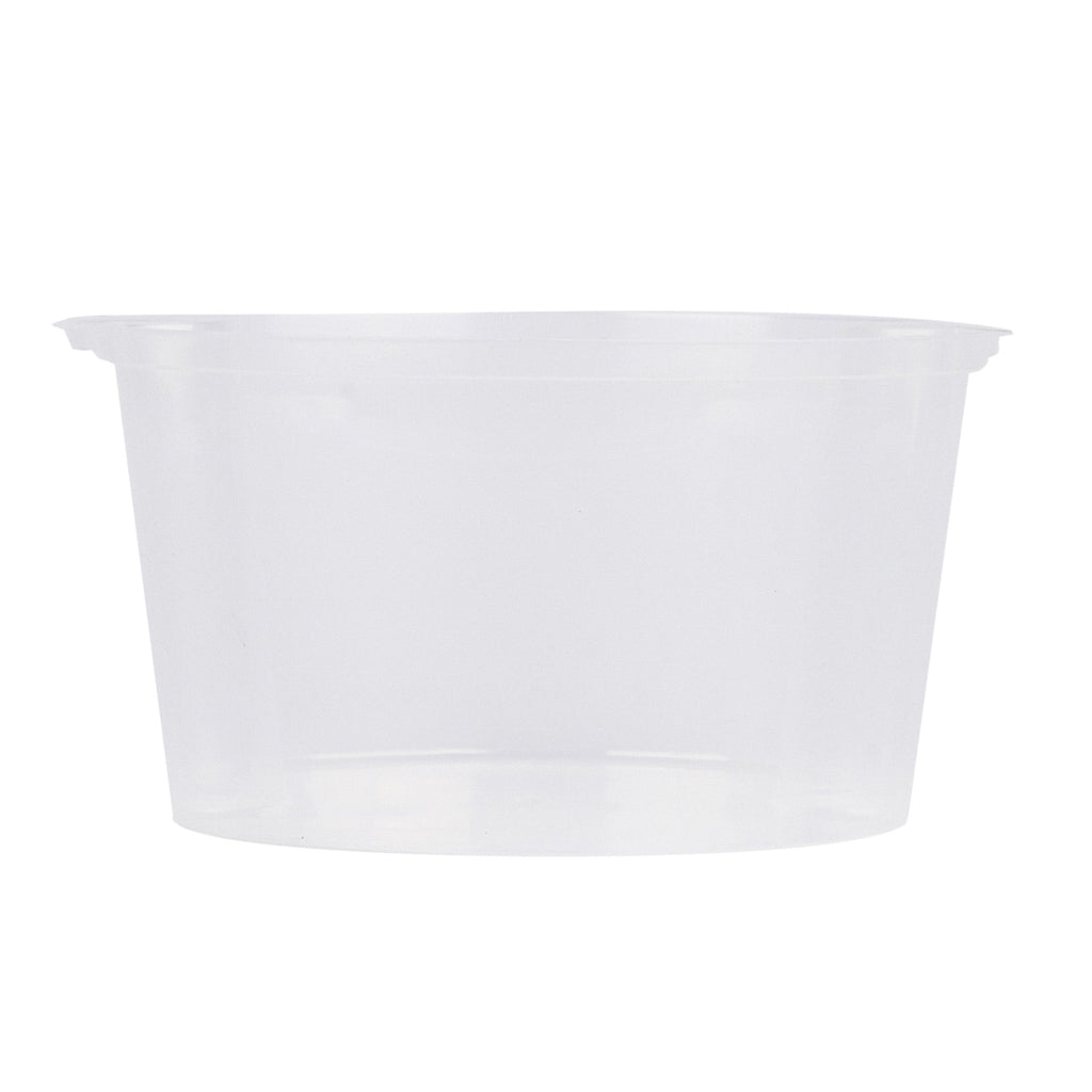 Asporto 16 oz Round Clear Plastic Insert - Fits 32, 40 and 48 oz Soup Container, Microwavable - 100 count box
