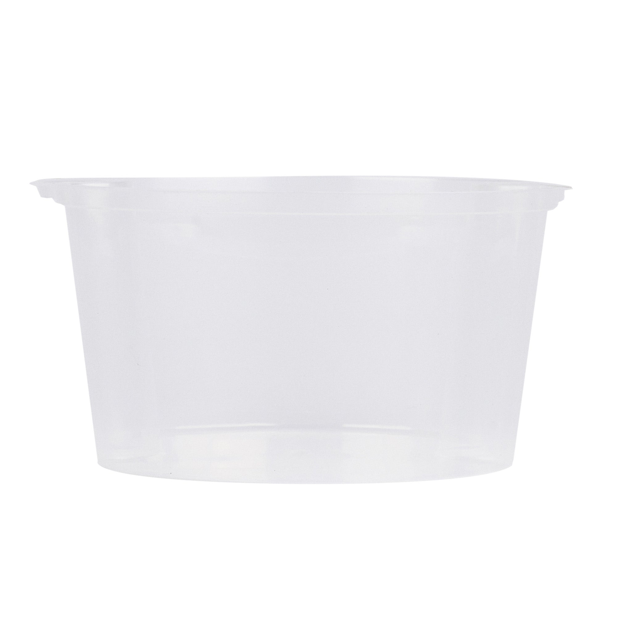 Asporto 16 oz Round Clear Plastic Insert - Fits 32, 40 and 48 oz Soup Container, Microwavable - 100 count box